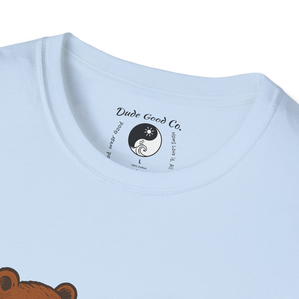 Campfire S'more Woodland Friends T-Shirt — Teens & Adults— Bear, Fox, Squirrel & Raccoon Roasting Marshmallows Graphic Tee