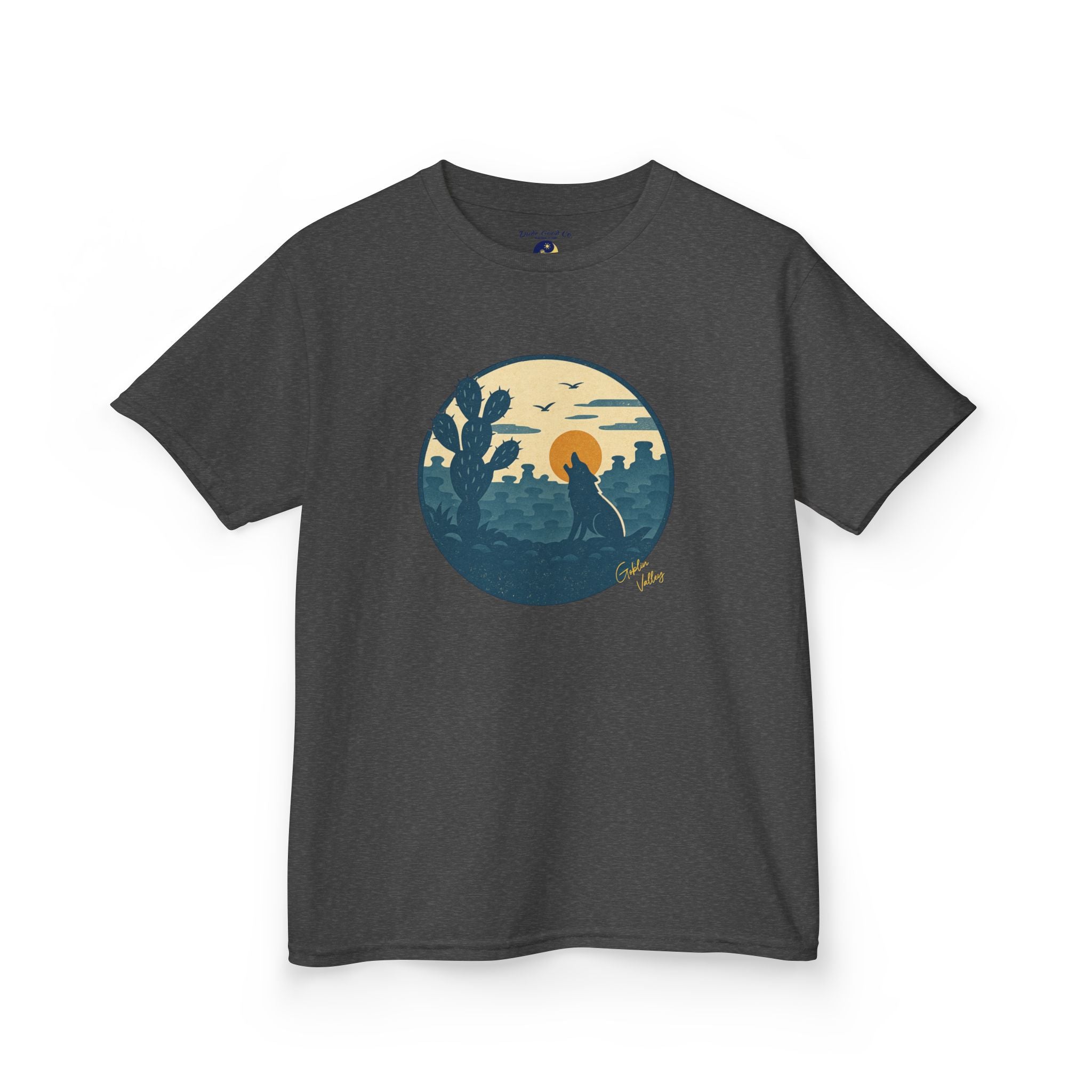 Boys Goblin Valley Desert Graphic Tee – Utah Hoodoo Cactus Sunset Nature Shirt sizes 5-14