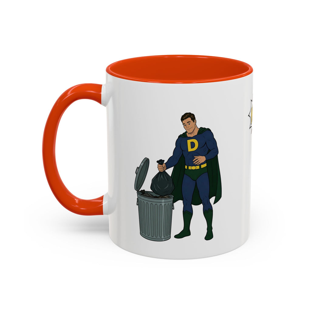 Real Super Heroes Bring Snacks! Super D Coffee/Hot Chocolate Mug: 12 Colors 11oz/15oz Ceramic Superhero Novelty Gift Cup 