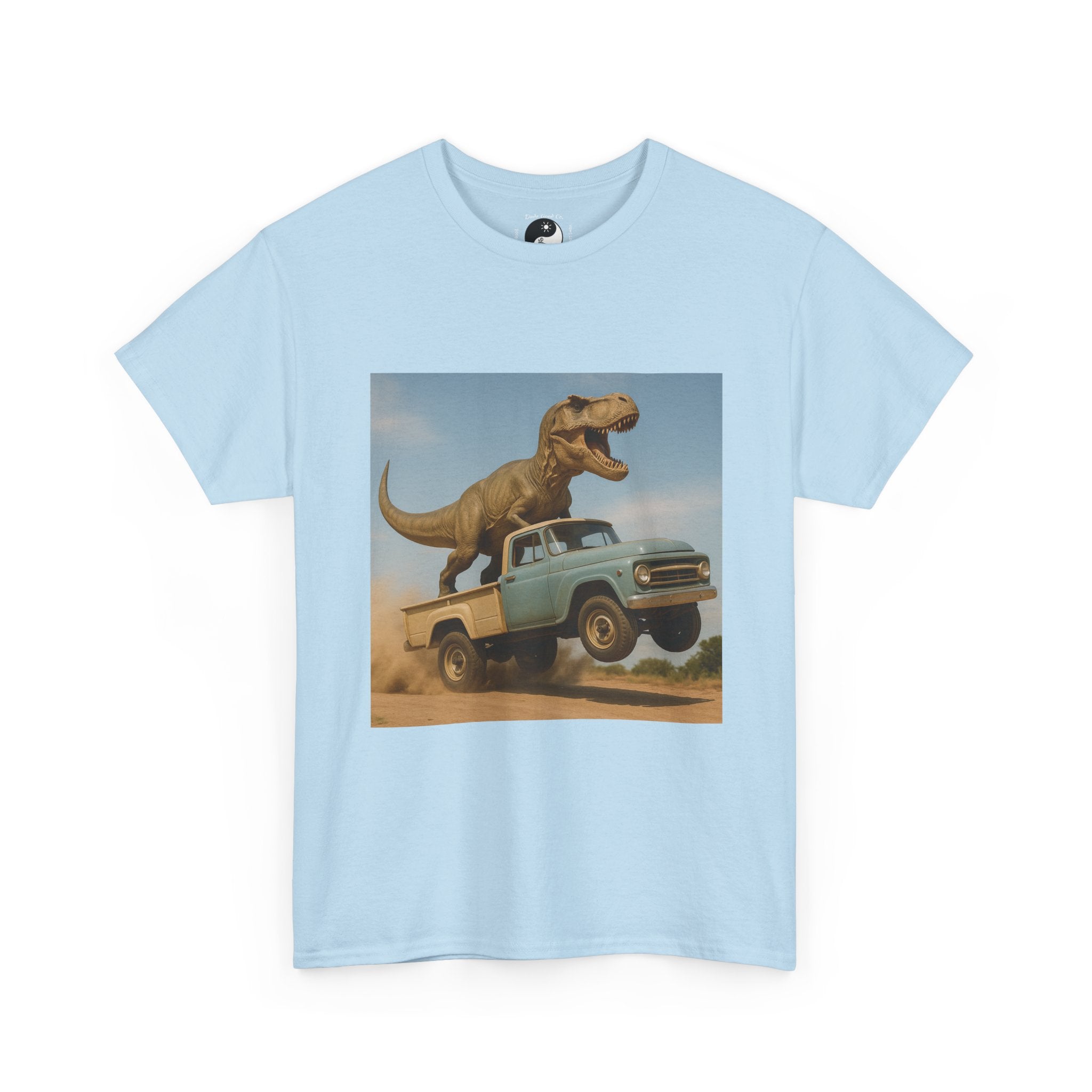 Teen/Adult Retro T-Rex Truck Adventure/Dinosaur T‑Shirt —  Tee sizes S-5XL