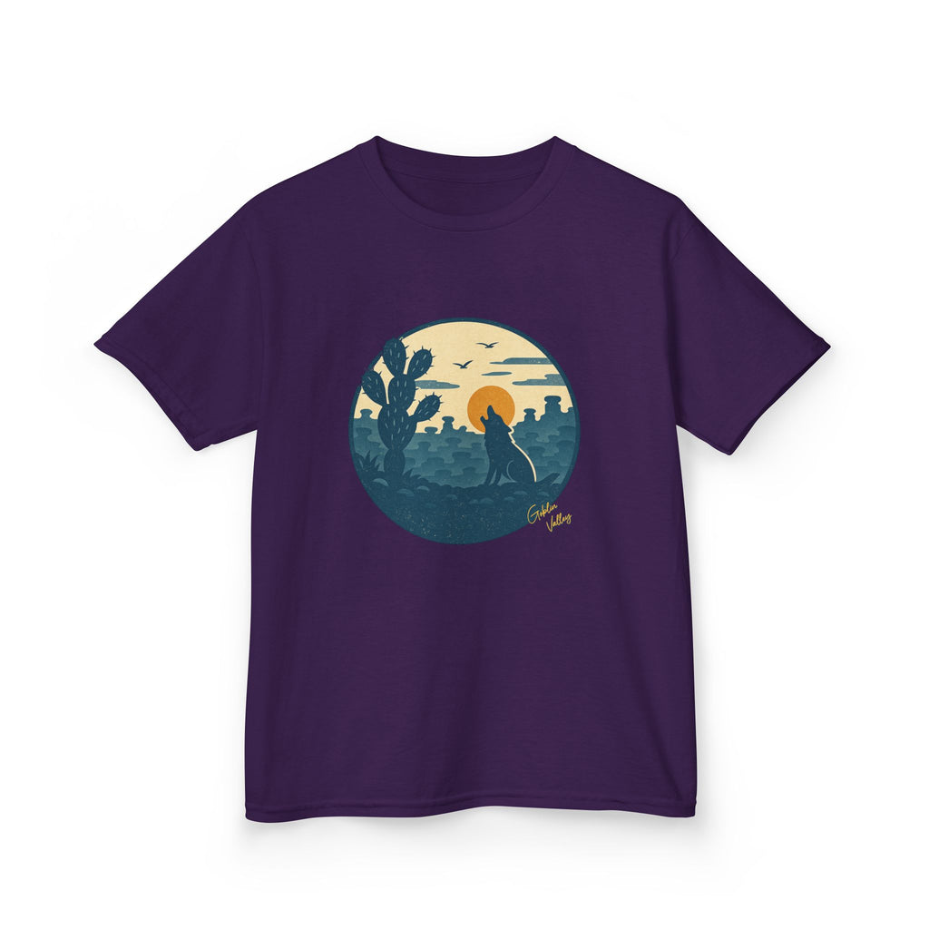 Kids Tee — Desert Sunset Cactus Graphic