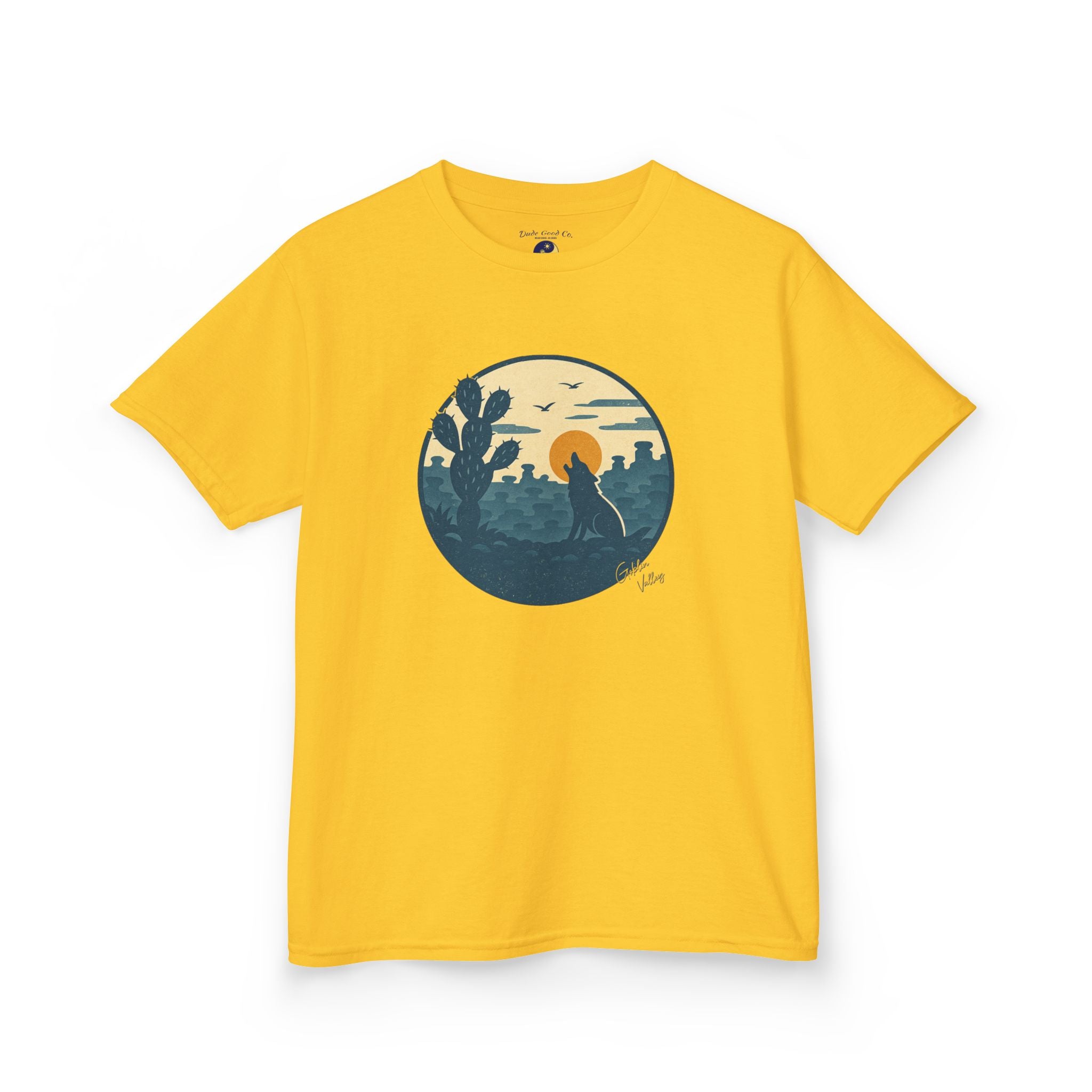 Boys Goblin Valley Desert Graphic Tee – Utah Hoodoo Cactus Sunset Nature Shirt sizes 5-14