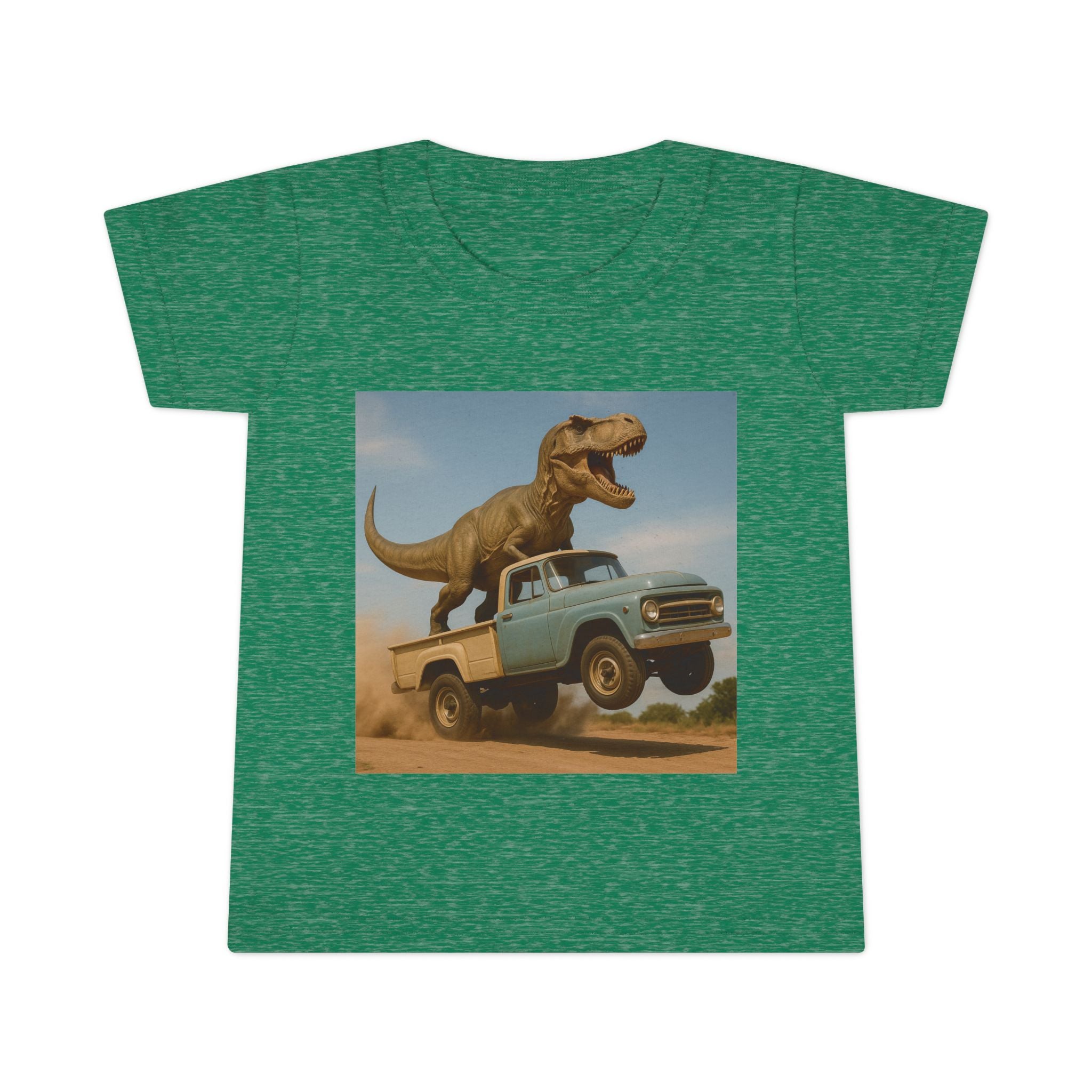 T-Rex Riding Vintage Pickup Adventure! Dinosaur Truck Toddler T-shirt