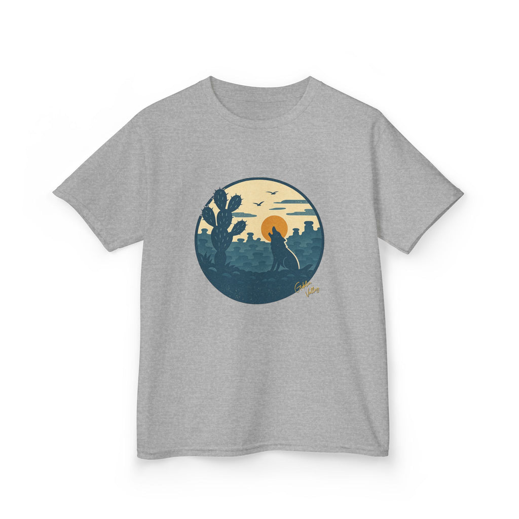 Kids Tee — Desert Sunset Cactus Graphic