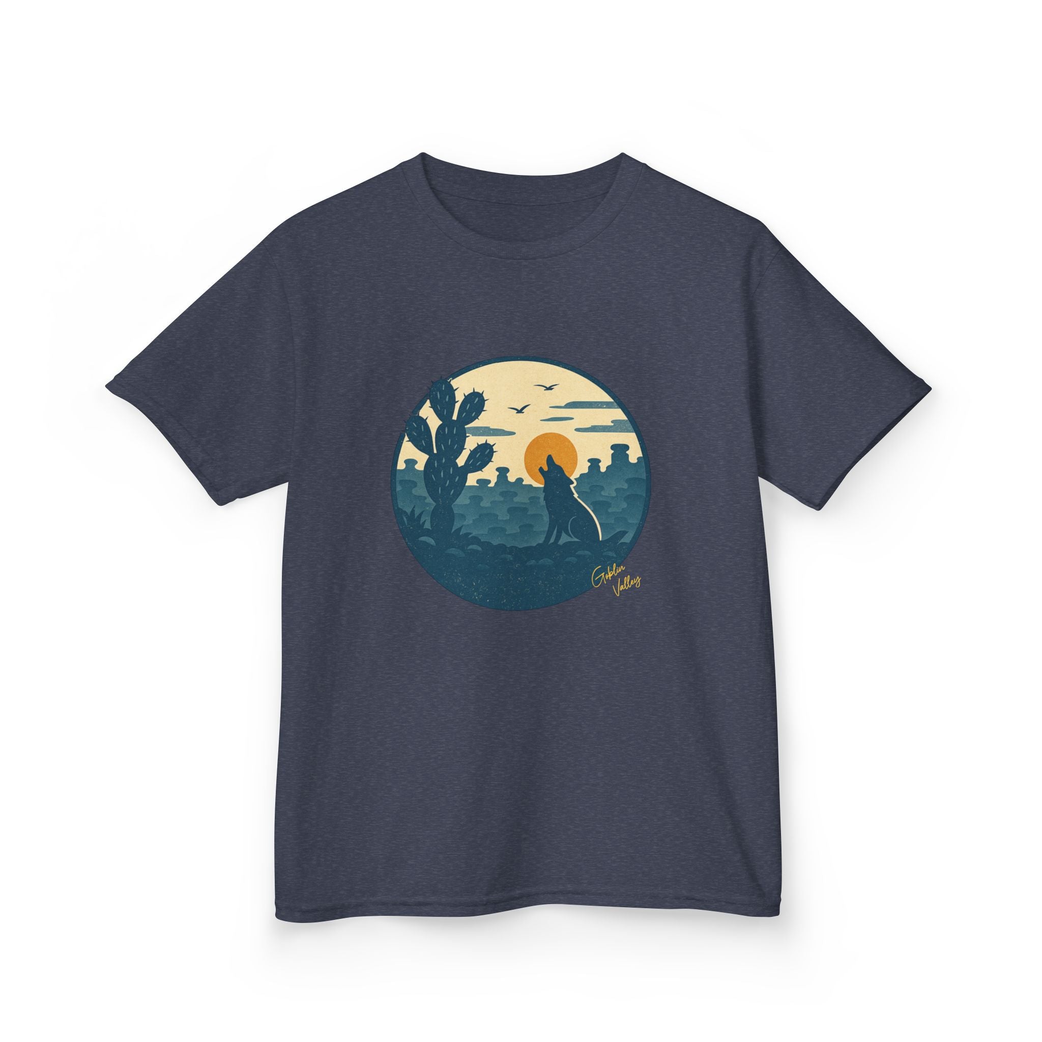 Kids Tee — Desert Sunset Cactus Graphic