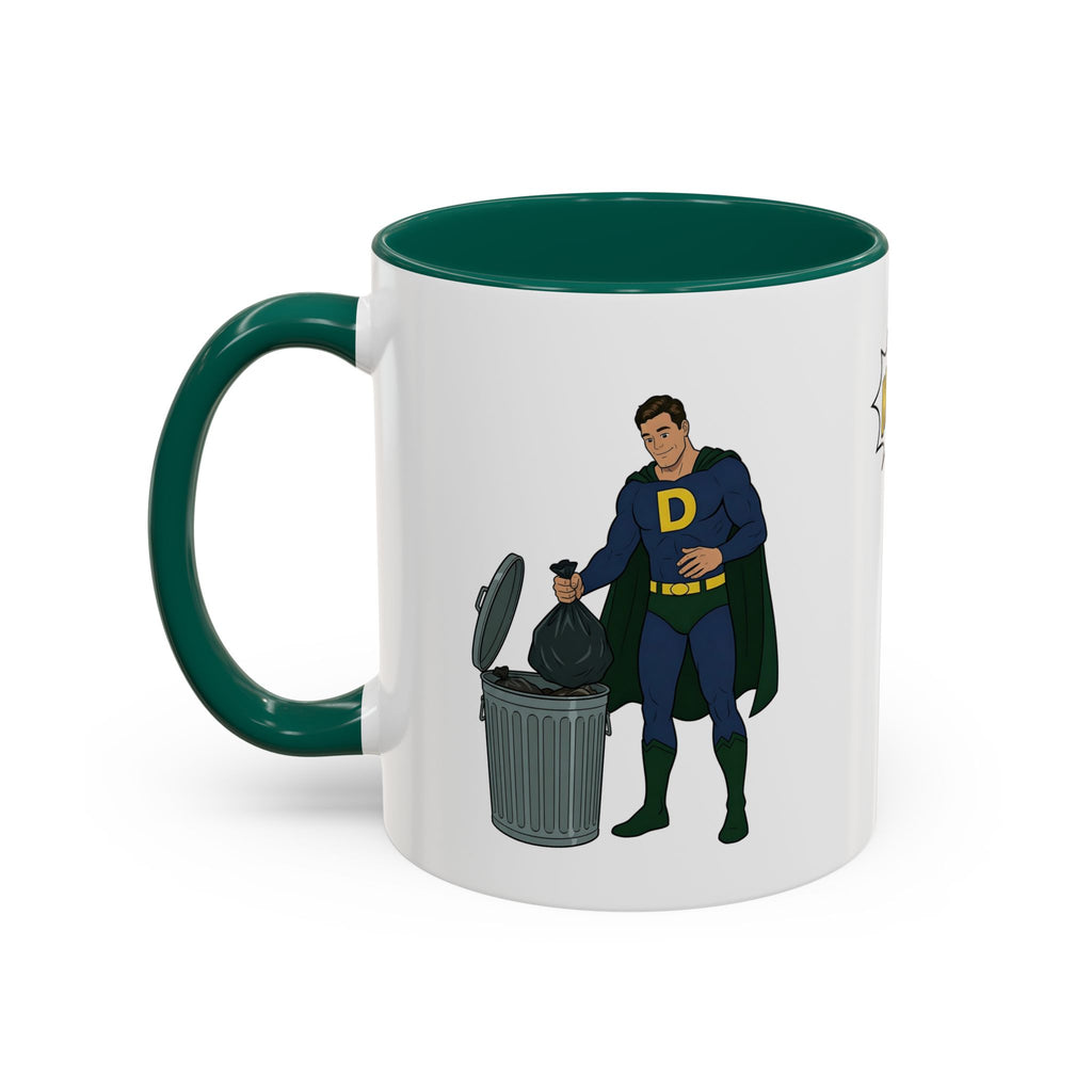 Real Super Heroes Bring Snacks! Super D Coffee/Hot Chocolate Mug: 12 Colors 11oz/15oz Ceramic Superhero Novelty Gift Cup 