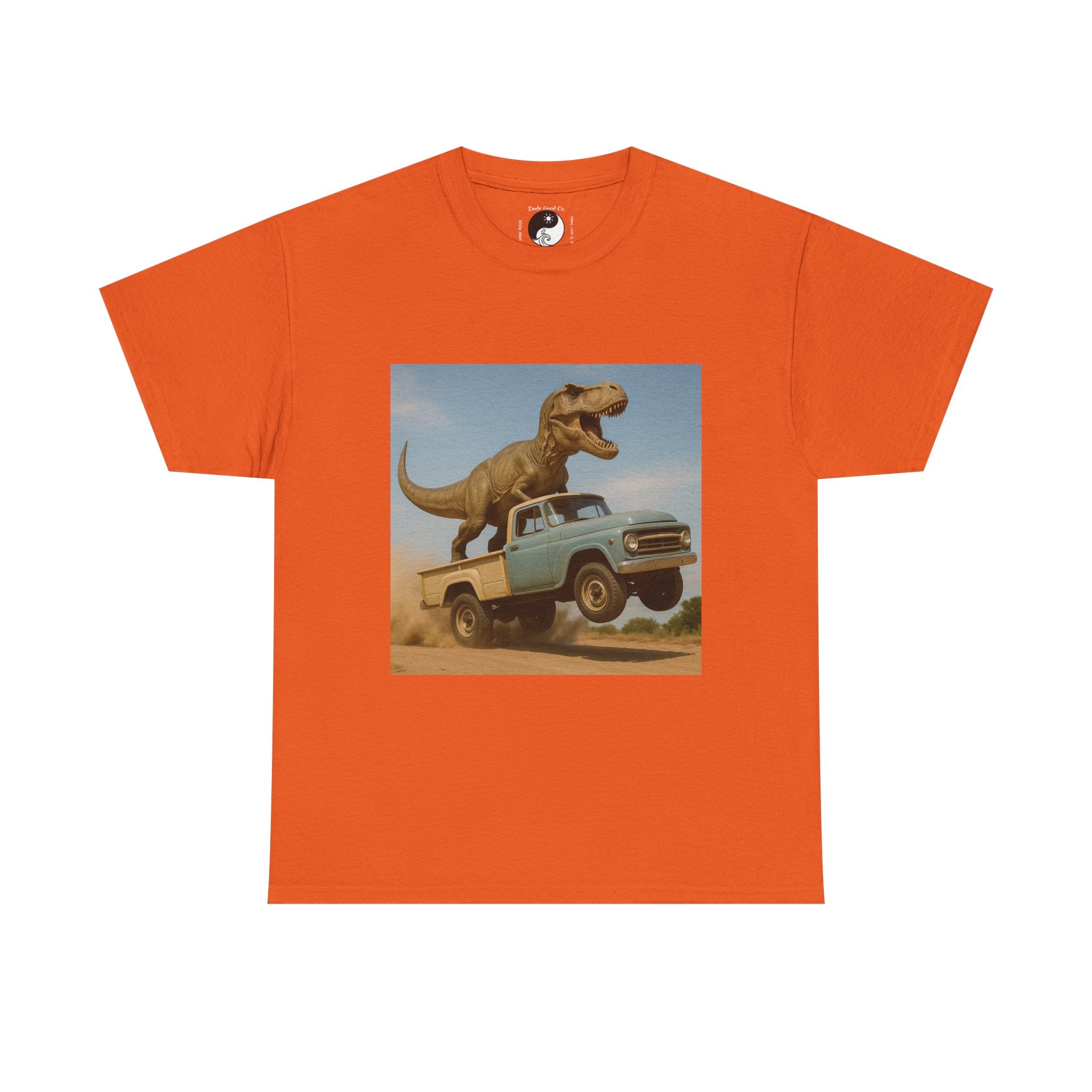 Teen/Adult Retro T-Rex Truck Adventure/Dinosaur T‑Shirt —  Tee sizes S-5XL