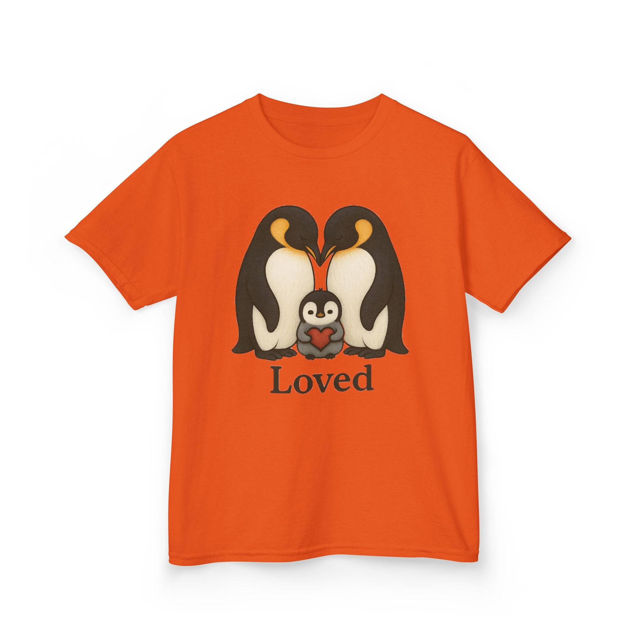 Kid/Teen Loved Penguin Graphic Tee—Boy or Girl who loves Penguins Family T-shirt