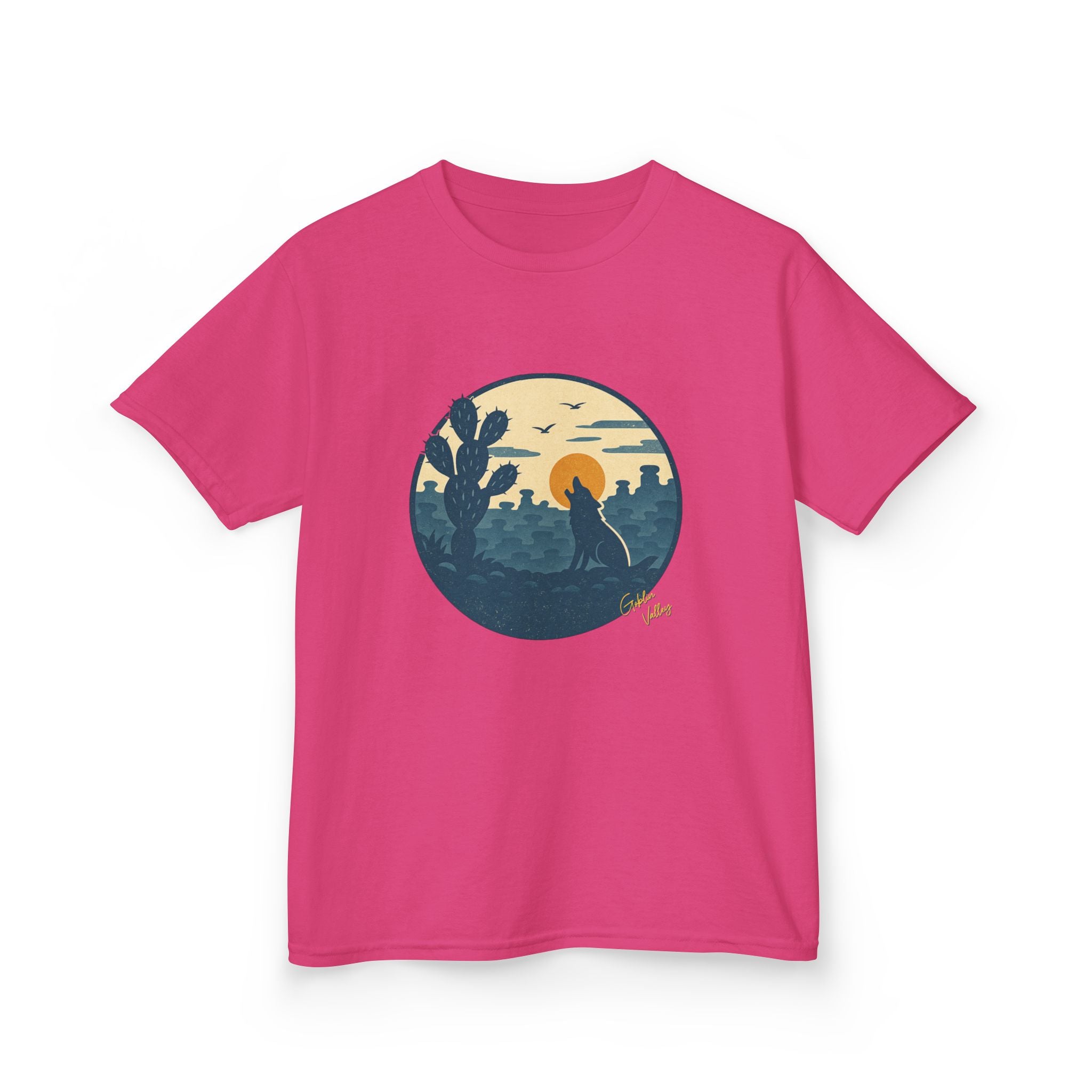 Kids Tee — Desert Sunset Cactus Graphic