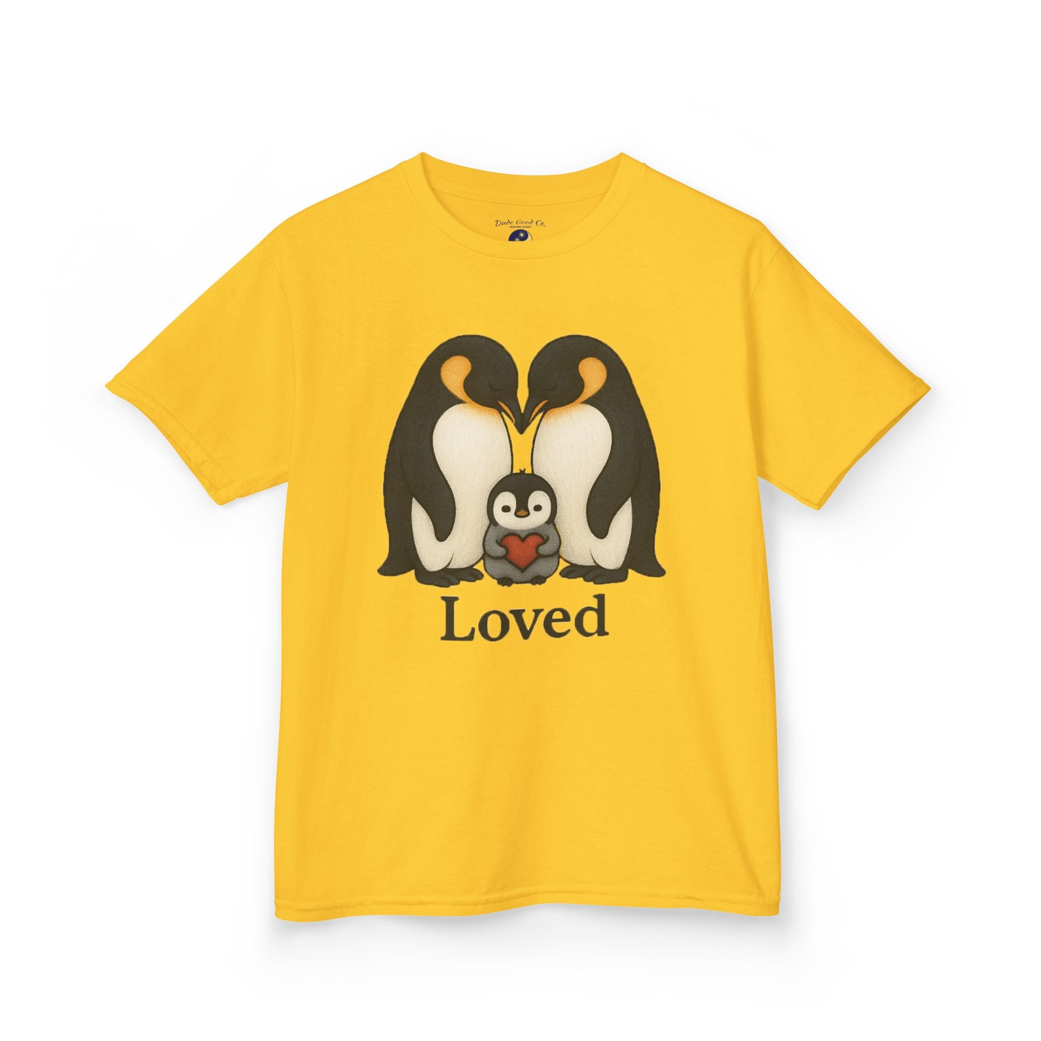 Loved Penguin Graphic Tee—For a BOY! (or Girl) who Loves Penguins T-shirt—ages 5-14
