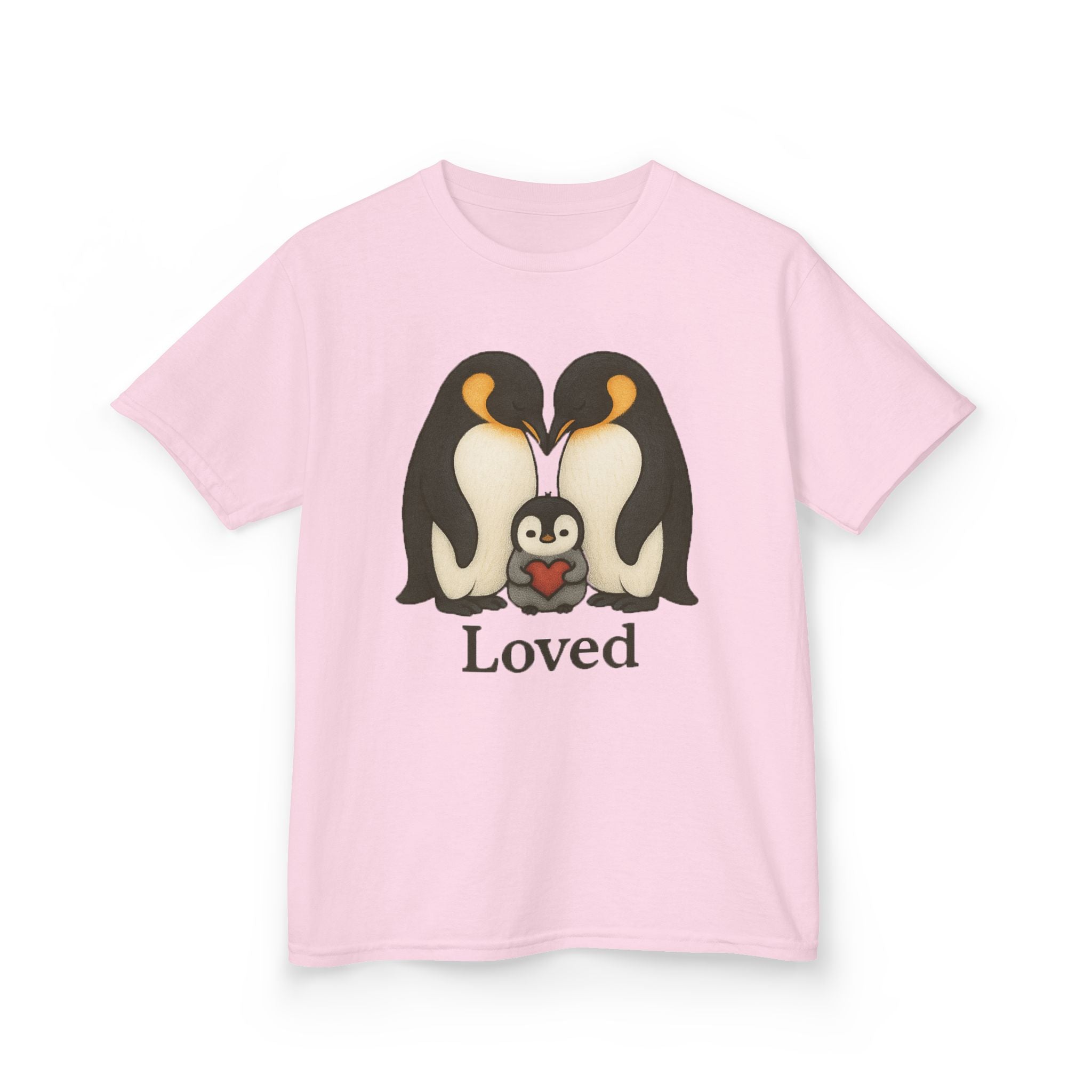 Kid/Teen Loved Penguin Graphic Tee—Boy or Girl who loves Penguins Family T-shirt