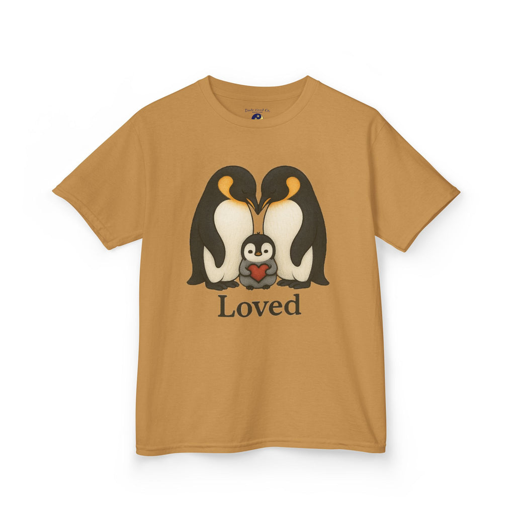 Loved Penguin Graphic Tee—For a BOY! (or Girl) who Loves Penguins T-shirt—ages 5-14