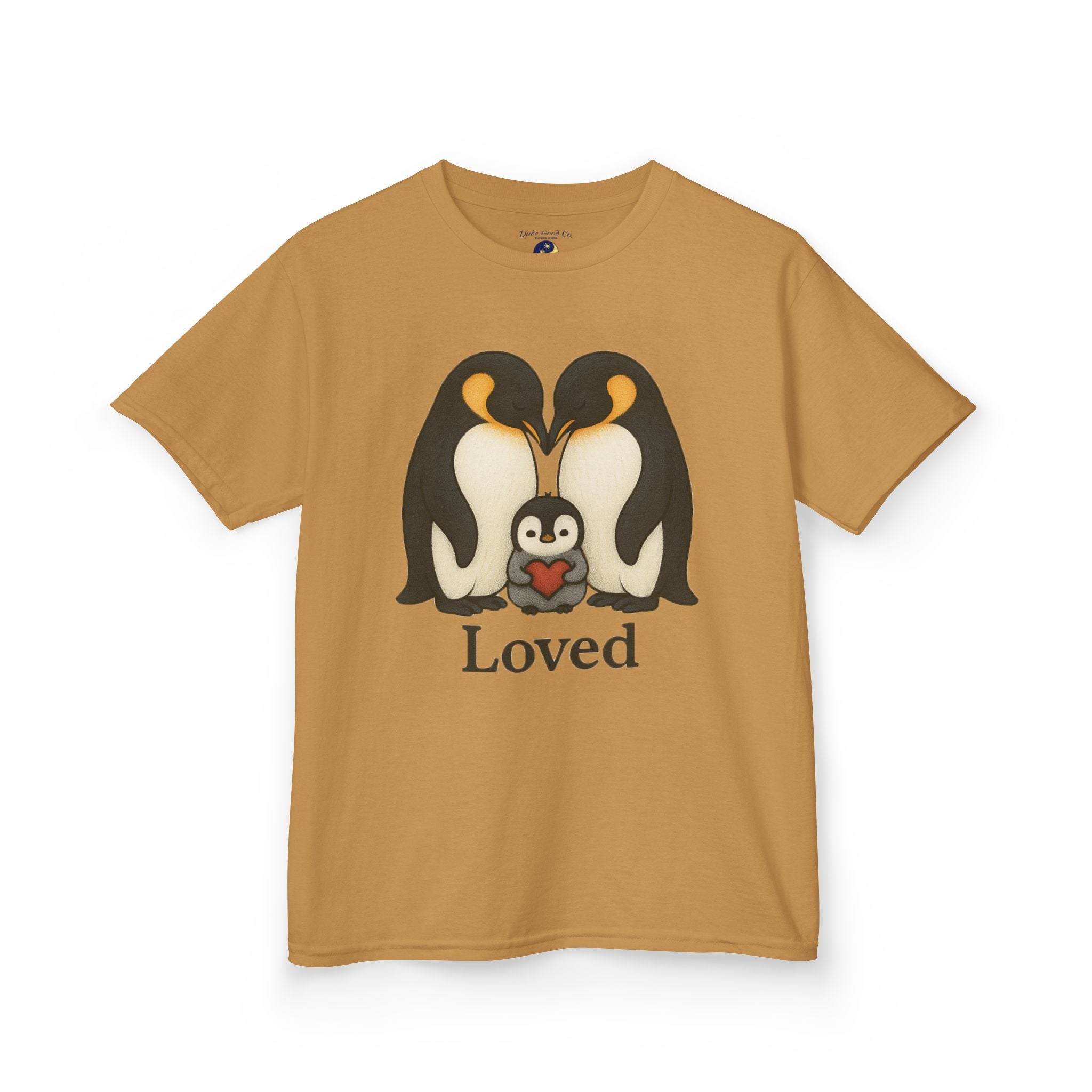 Loved Penguin Graphic Tee—For a BOY! (or Girl) who Loves Penguins T-shirt—ages 5-14