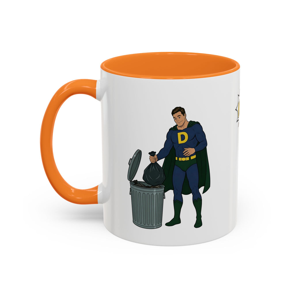 Real Super Heroes Bring Snacks! Super D Coffee/Hot Chocolate Mug: 12 Colors 11oz/15oz Ceramic Superhero Novelty Gift Cup 