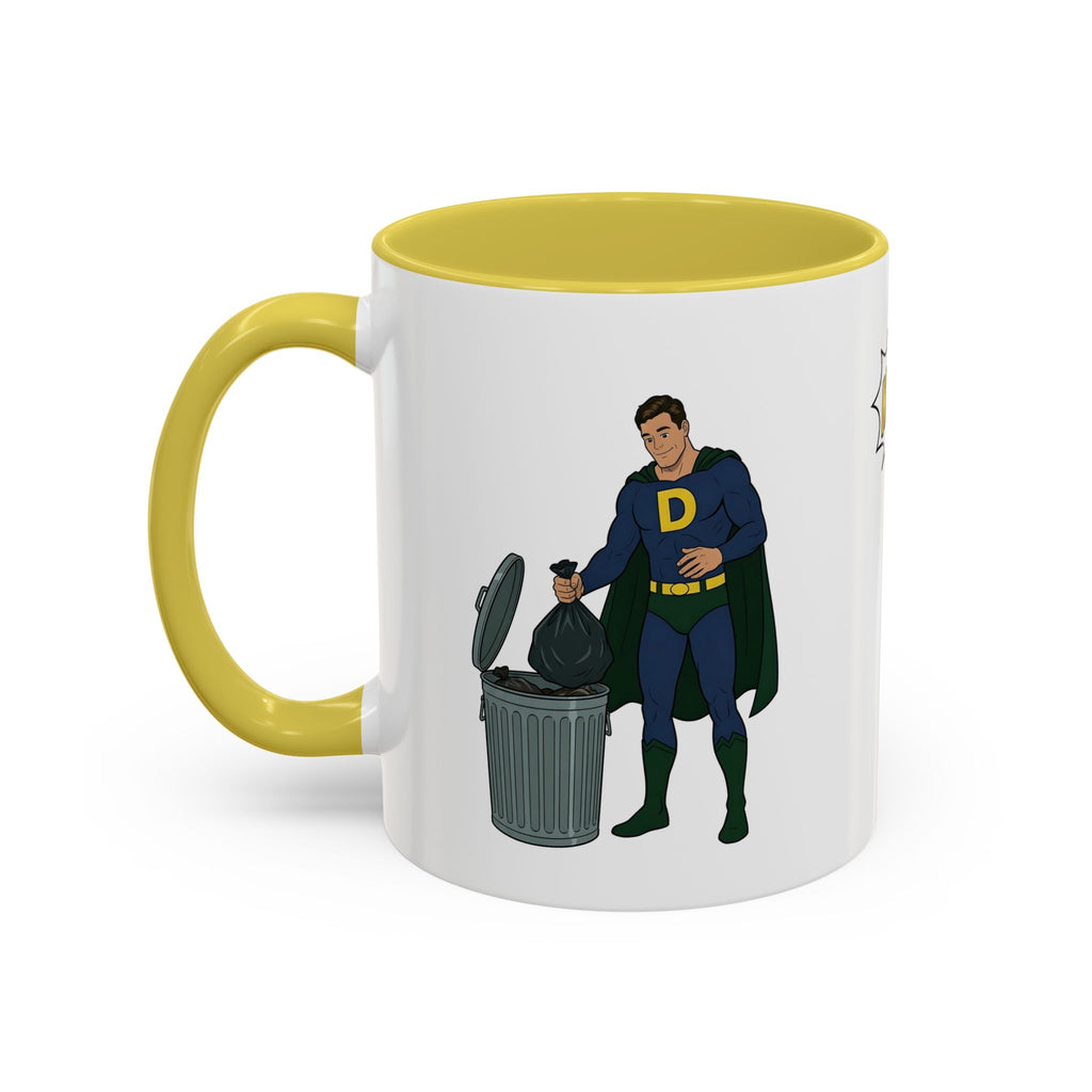 Real Super Heroes Bring Snacks! Super D Coffee/Hot Chocolate Mug: 12 Colors 11oz/15oz Ceramic Superhero Novelty Gift Cup 