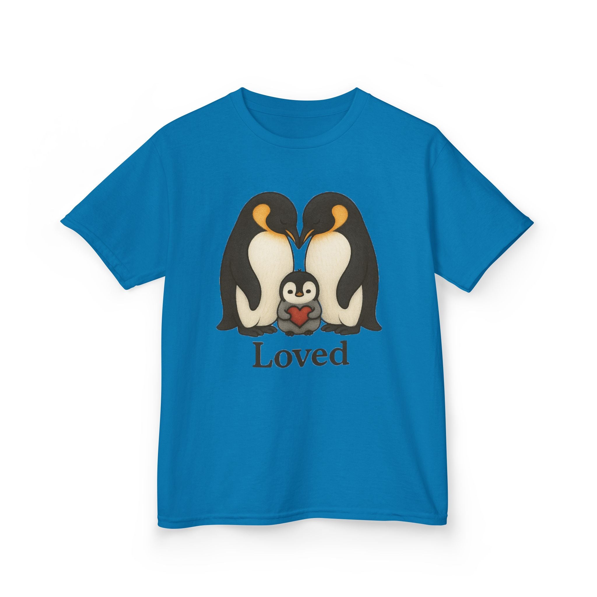 Kid/Teen Loved Penguin Graphic Tee—Boy or Girl who loves Penguins Family T-shirt