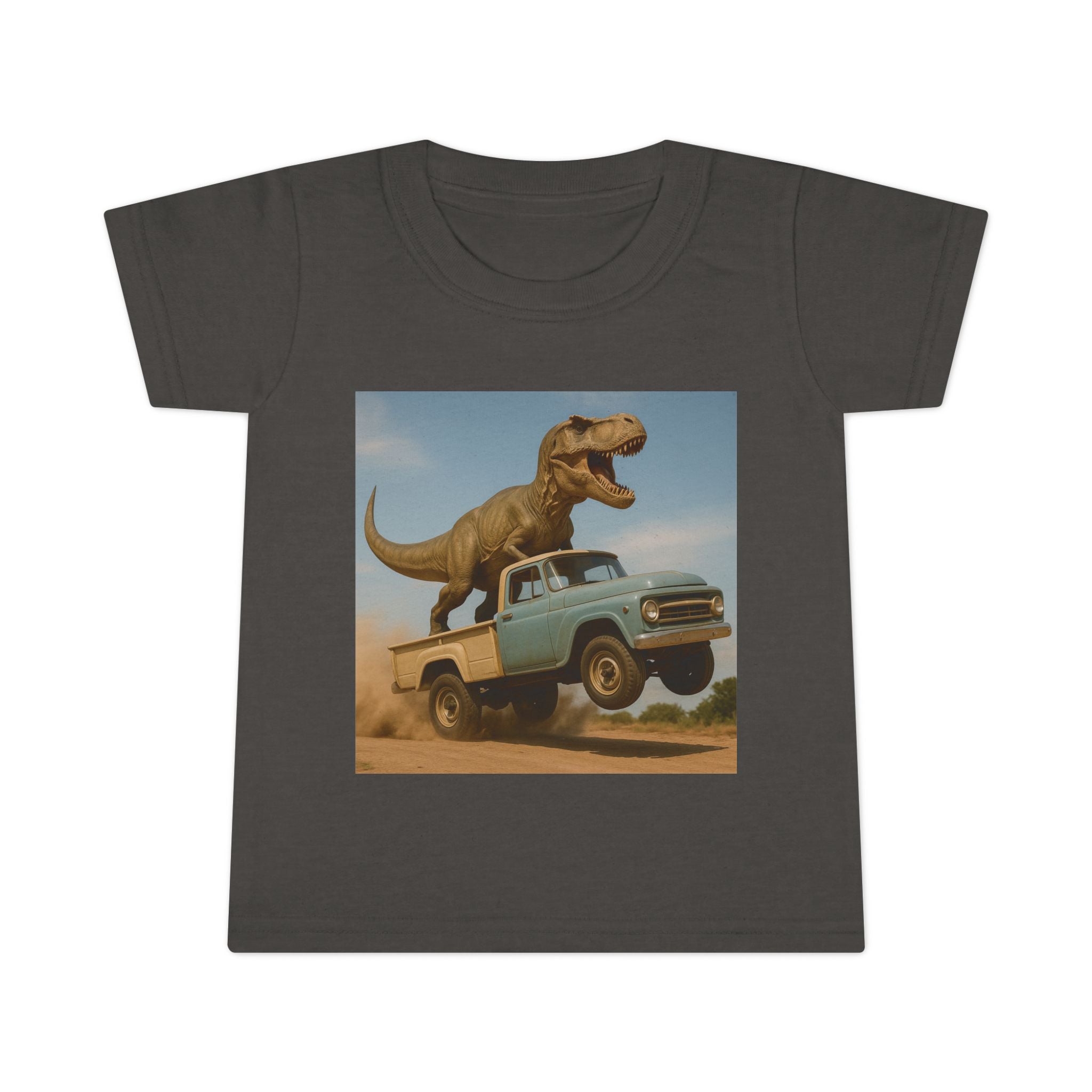 T-Rex Riding Vintage Pickup Adventure! Dinosaur Truck Toddler T-shirt