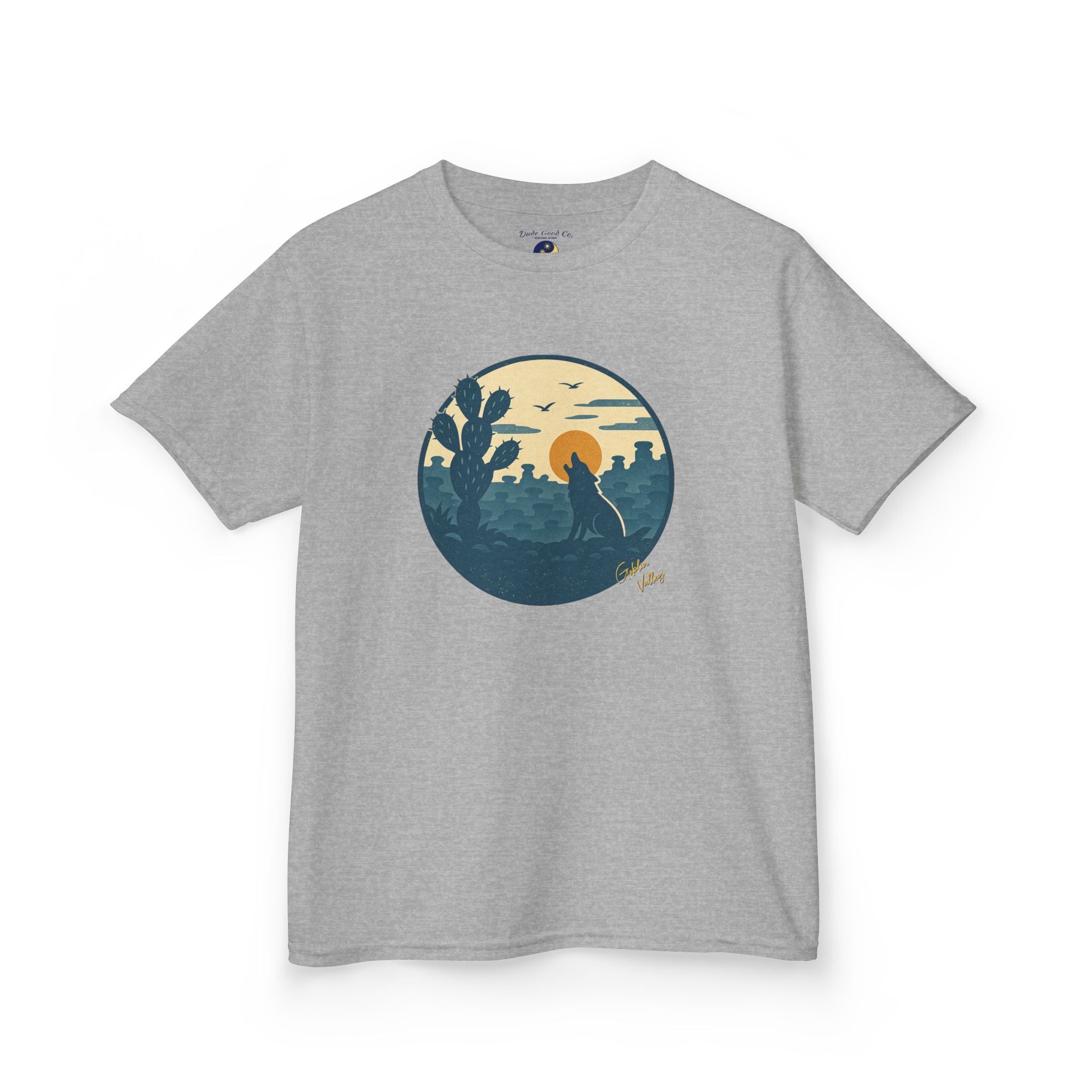 Boys Goblin Valley Desert Graphic Tee – Utah Hoodoo Cactus Sunset Nature Shirt sizes 5-14