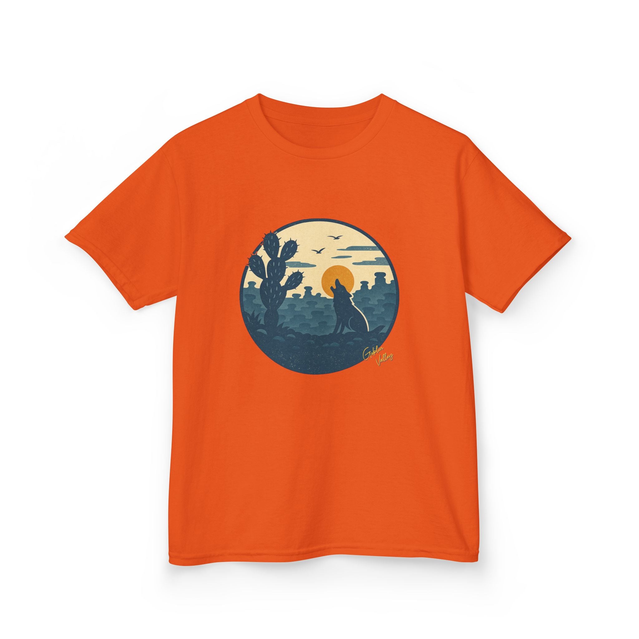 Kids Tee — Desert Sunset Cactus Graphic