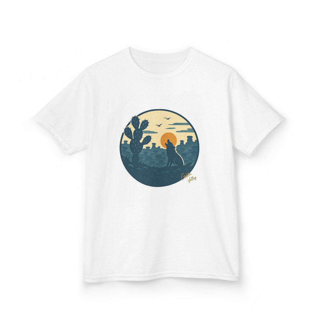 Kids Tee — Desert Sunset Cactus Graphic