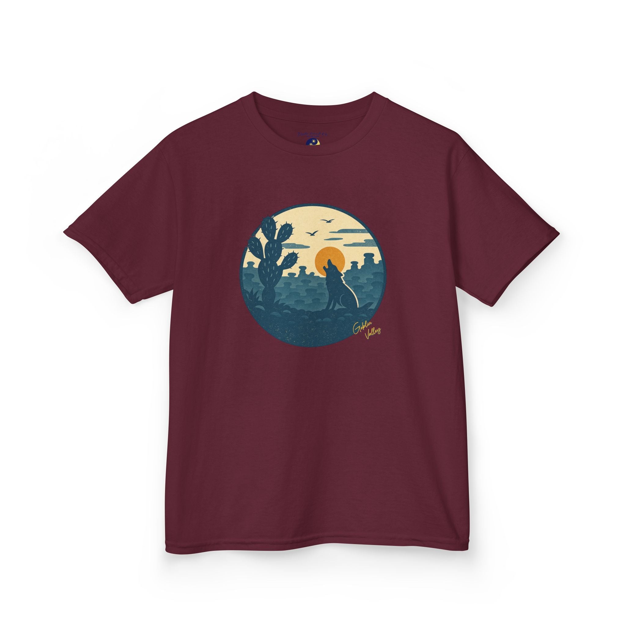 Boys Goblin Valley Desert Graphic Tee – Utah Hoodoo Cactus Sunset Nature Shirt sizes 5-14