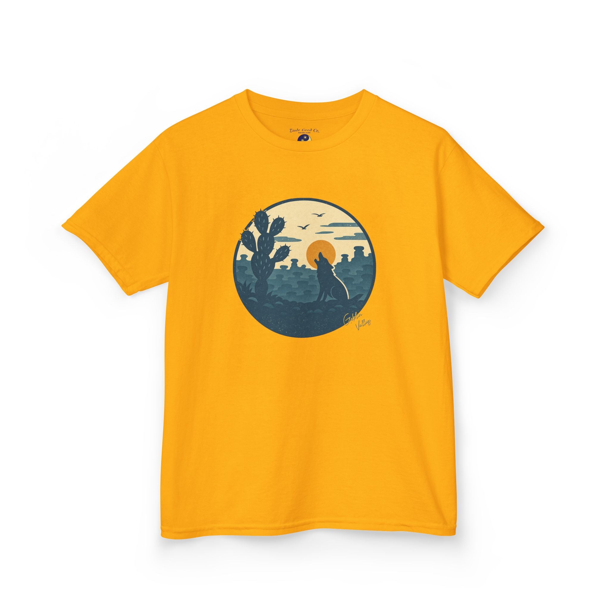 Boys Goblin Valley Desert Graphic Tee – Utah Hoodoo Cactus Sunset Nature Shirt sizes 5-14