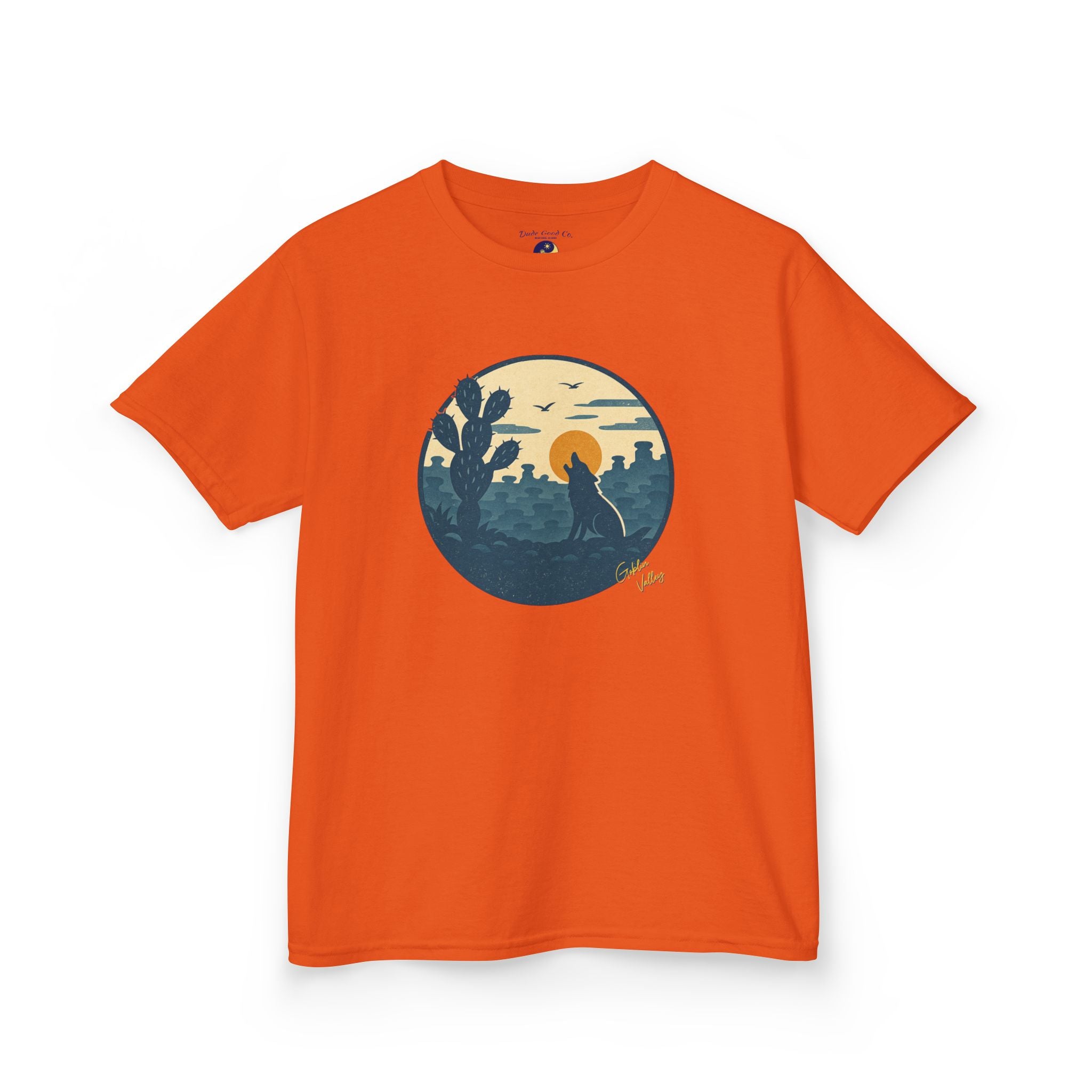 Boys Goblin Valley Desert Graphic Tee – Utah Hoodoo Cactus Sunset Nature Shirt sizes 5-14