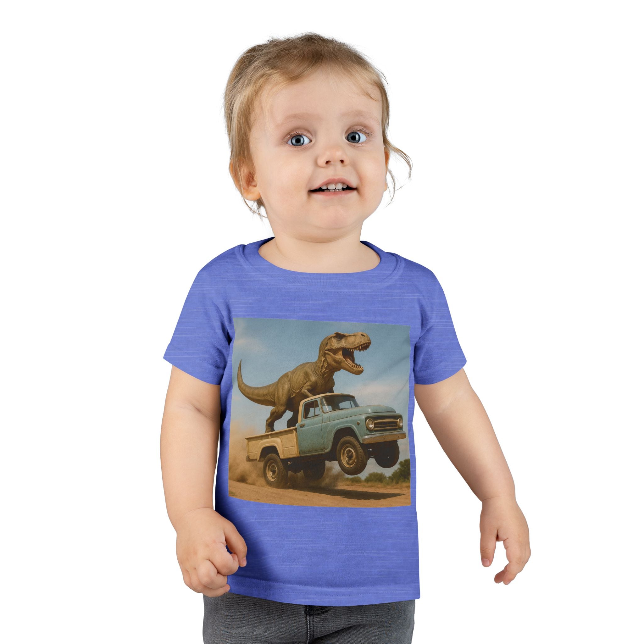 T-Rex Riding Vintage Pickup Adventure! Dinosaur Truck Toddler T-shirt