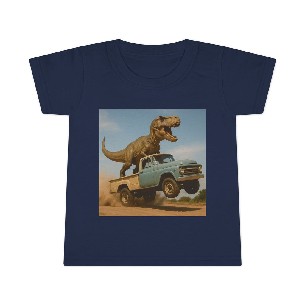T-Rex Riding Vintage Pickup Adventure! Dinosaur Truck Toddler T-shirt