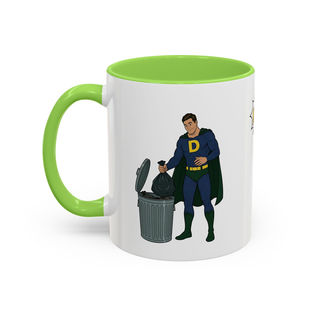 Real Super Heroes Bring Snacks! Super D Coffee/Hot Chocolate Mug: 12 Colors 11oz/15oz Ceramic Superhero Novelty Gift Cup 