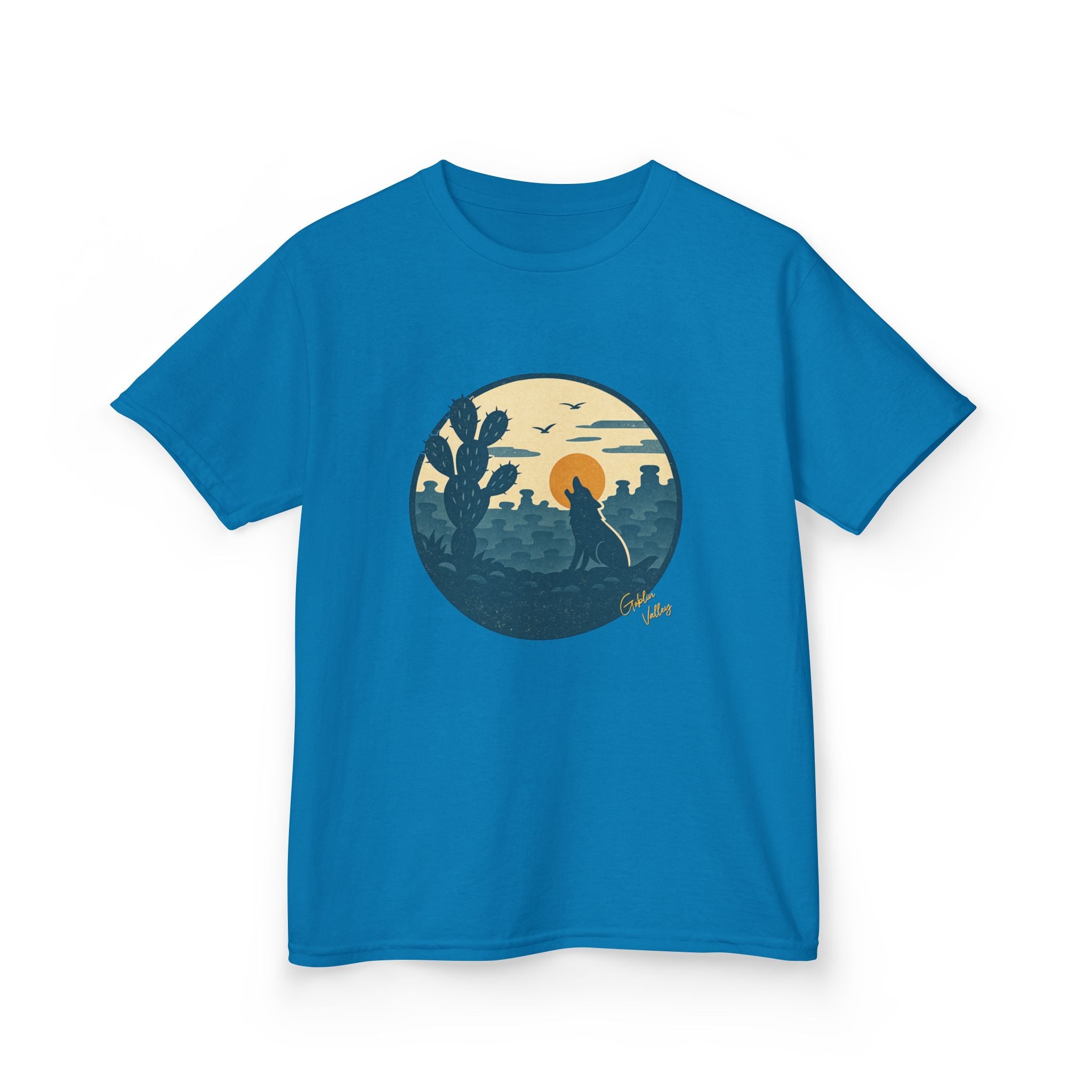 Kids Tee — Desert Sunset Cactus Graphic
