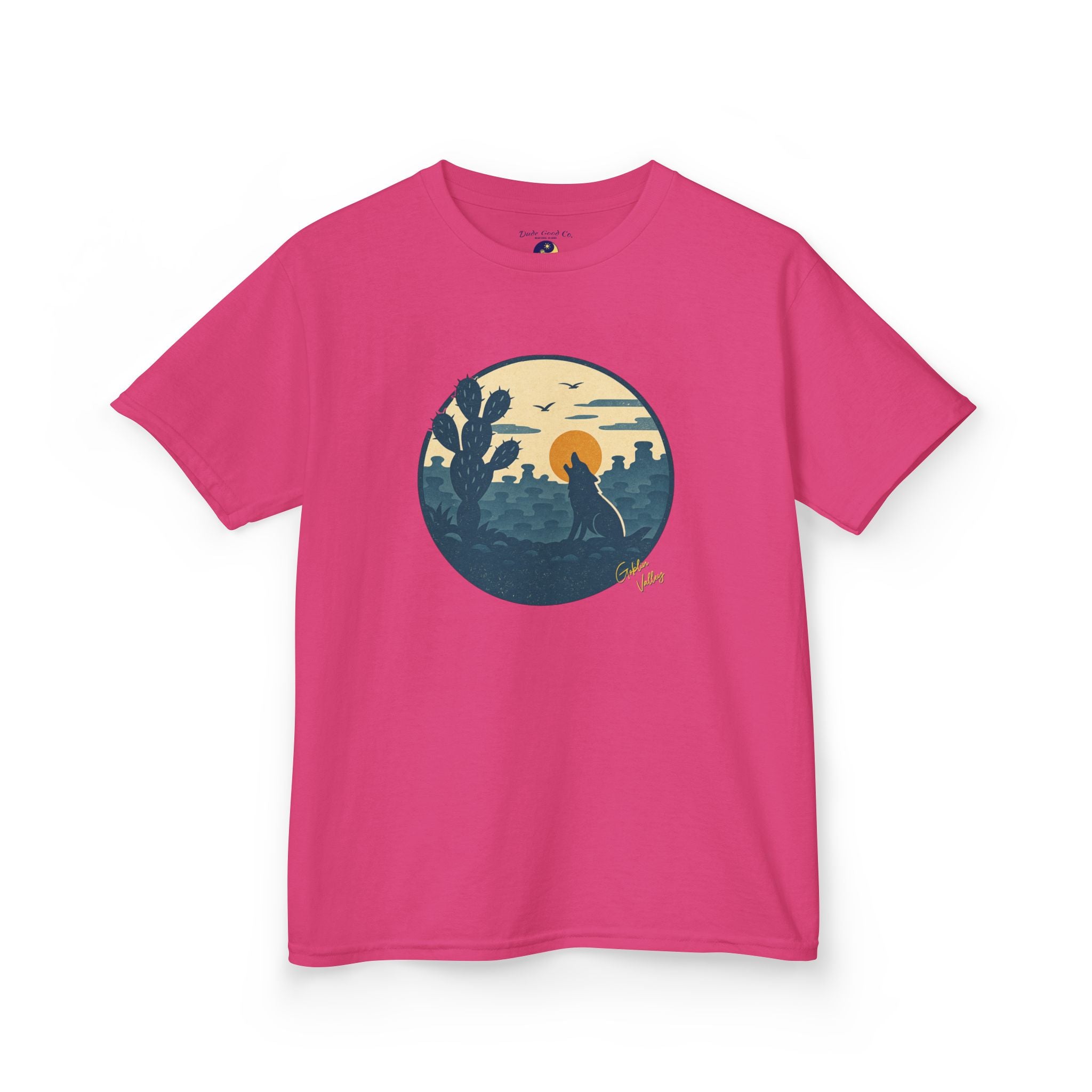 Boys Goblin Valley Desert Graphic Tee – Utah Hoodoo Cactus Sunset Nature Shirt sizes 5-14