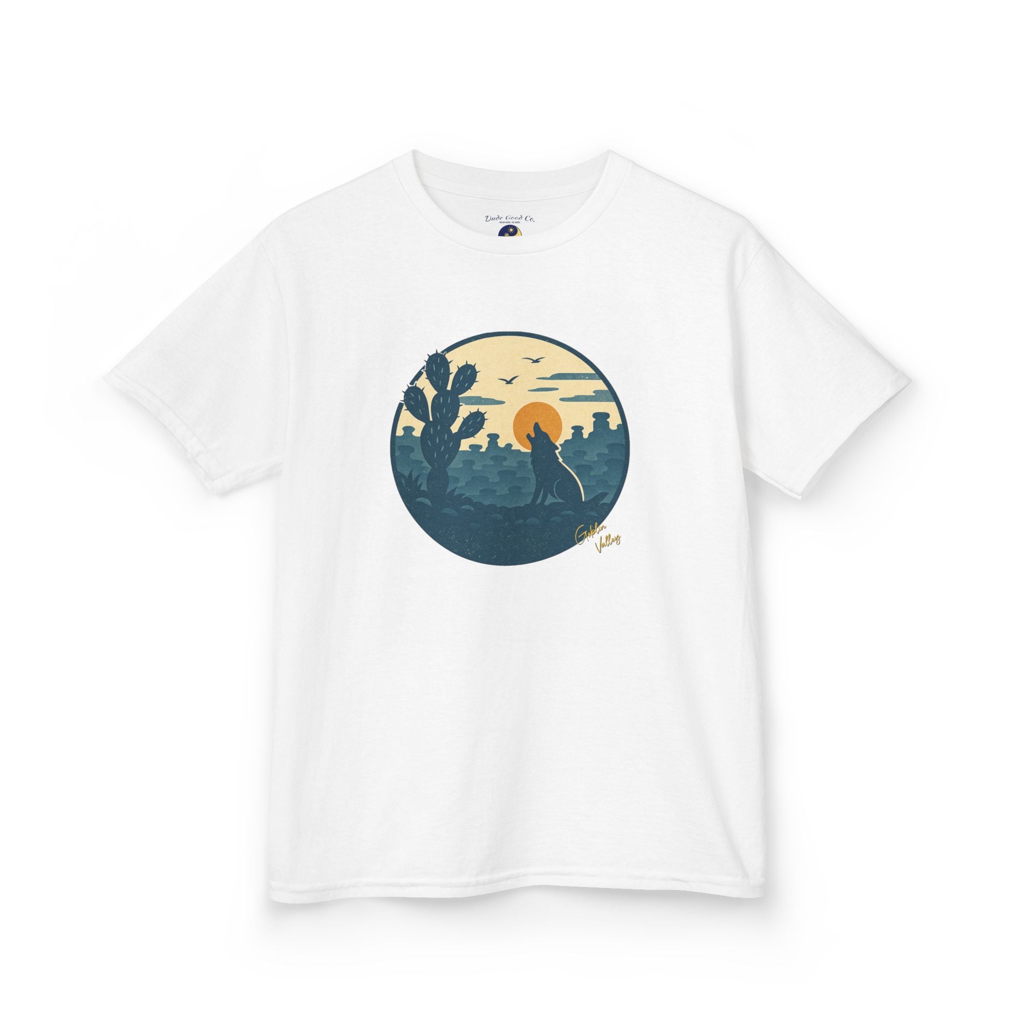 Boys Goblin Valley Desert Graphic Tee – Utah Hoodoo Cactus Sunset Nature Shirt sizes 5-14