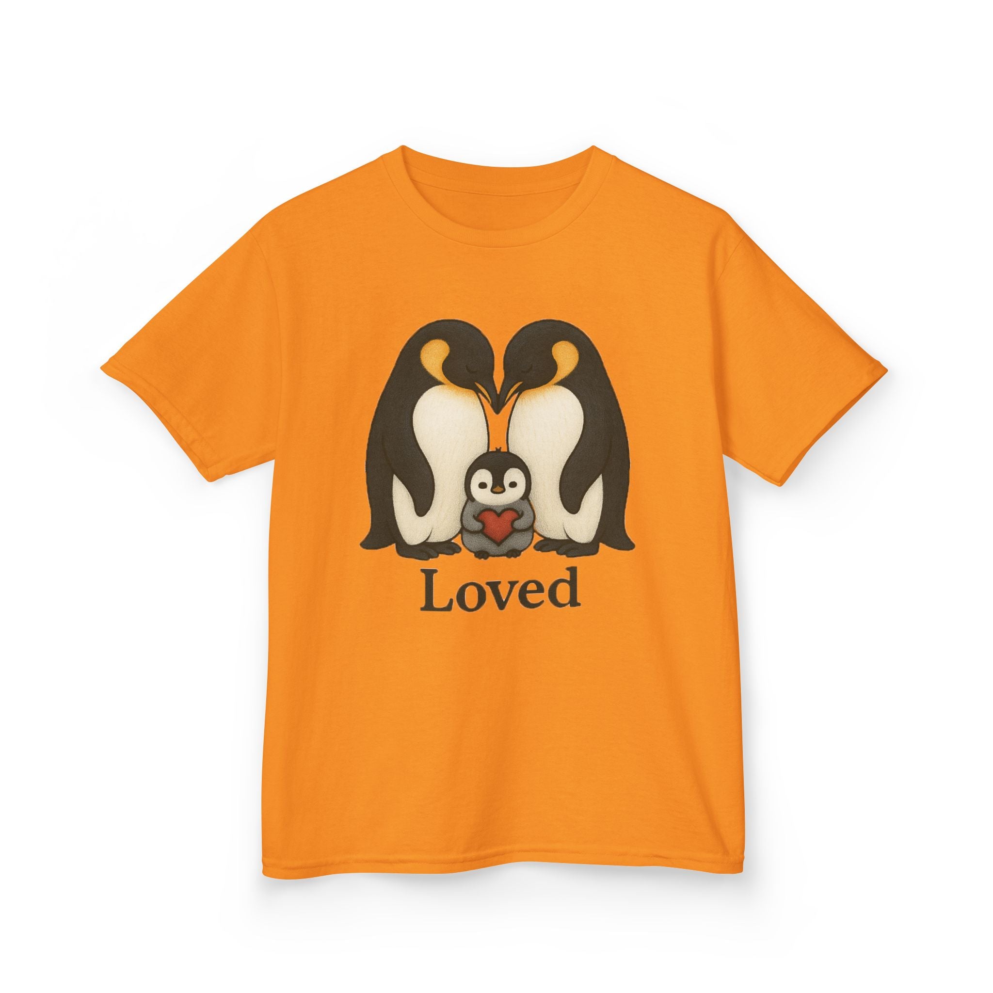 Kid/Teen Loved Penguin Graphic Tee—Boy or Girl who loves Penguins Family T-shirt