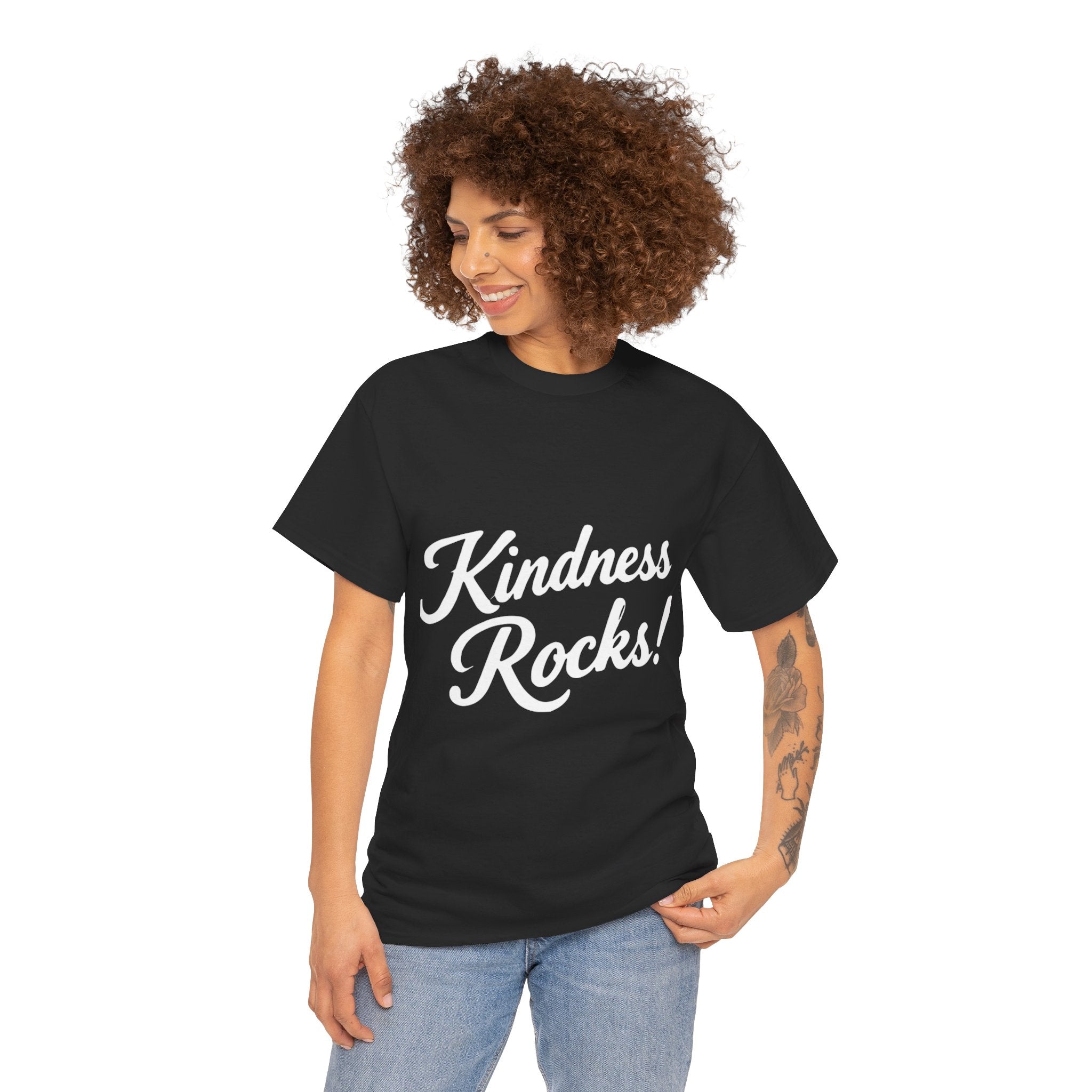 Kindness Rocks! Teen/Adult T‑Shirt — Positive Message Graphic Tee