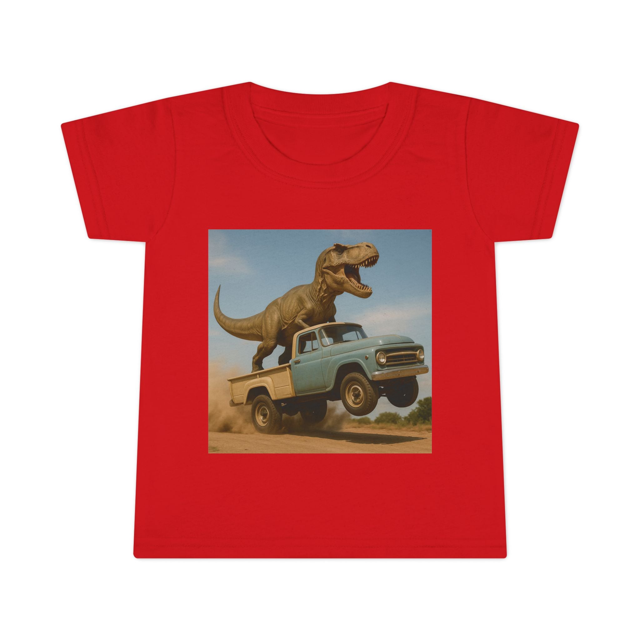 T-Rex Riding Vintage Pickup Adventure! Dinosaur Truck Toddler T-shirt