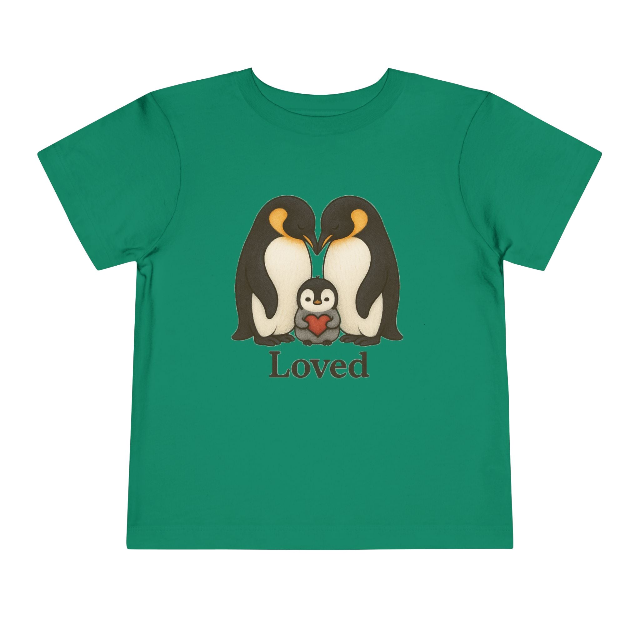 Toddler Tee - 'Loved' Penguin Family Cute Baby Shirt
