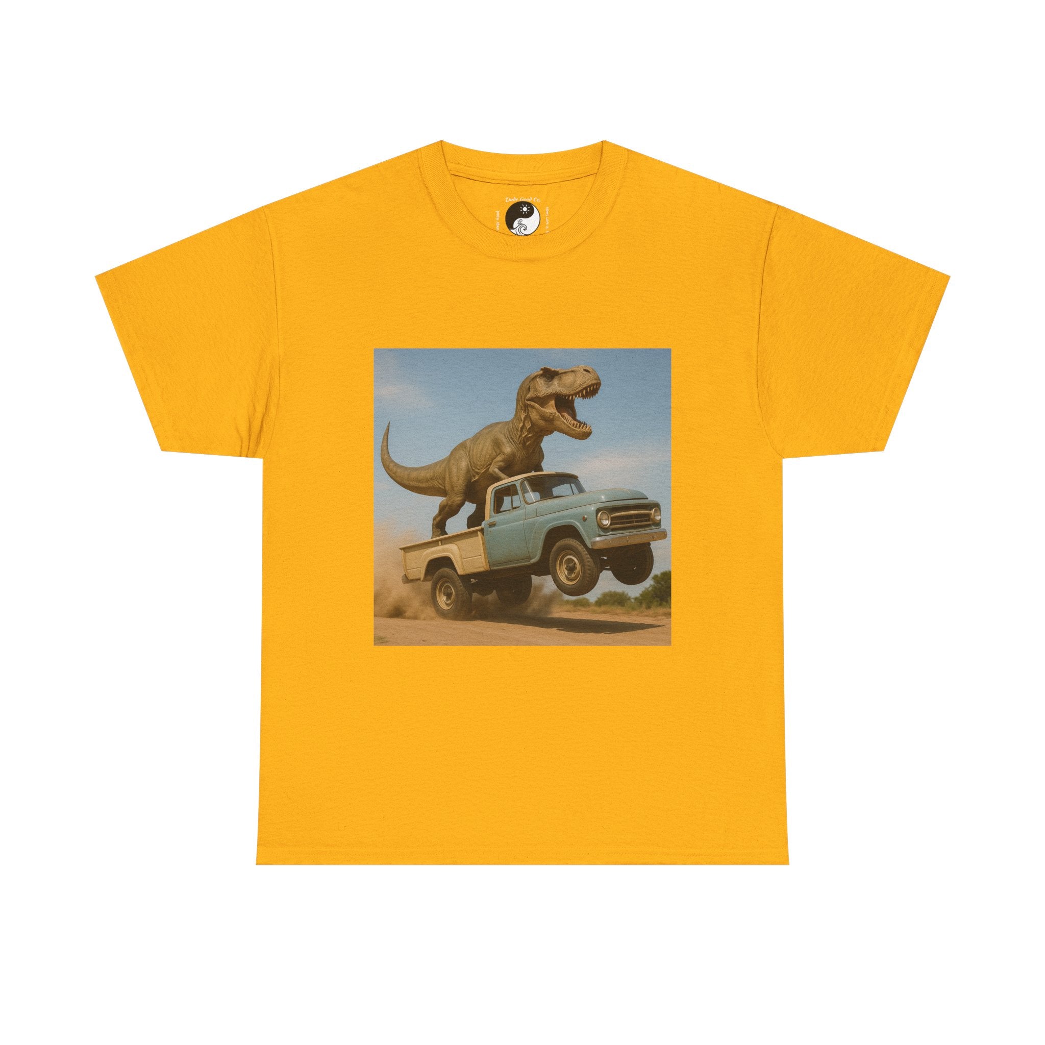 Teen/Adult Retro T-Rex Truck Adventure/Dinosaur T‑Shirt —  Tee sizes S-5XL