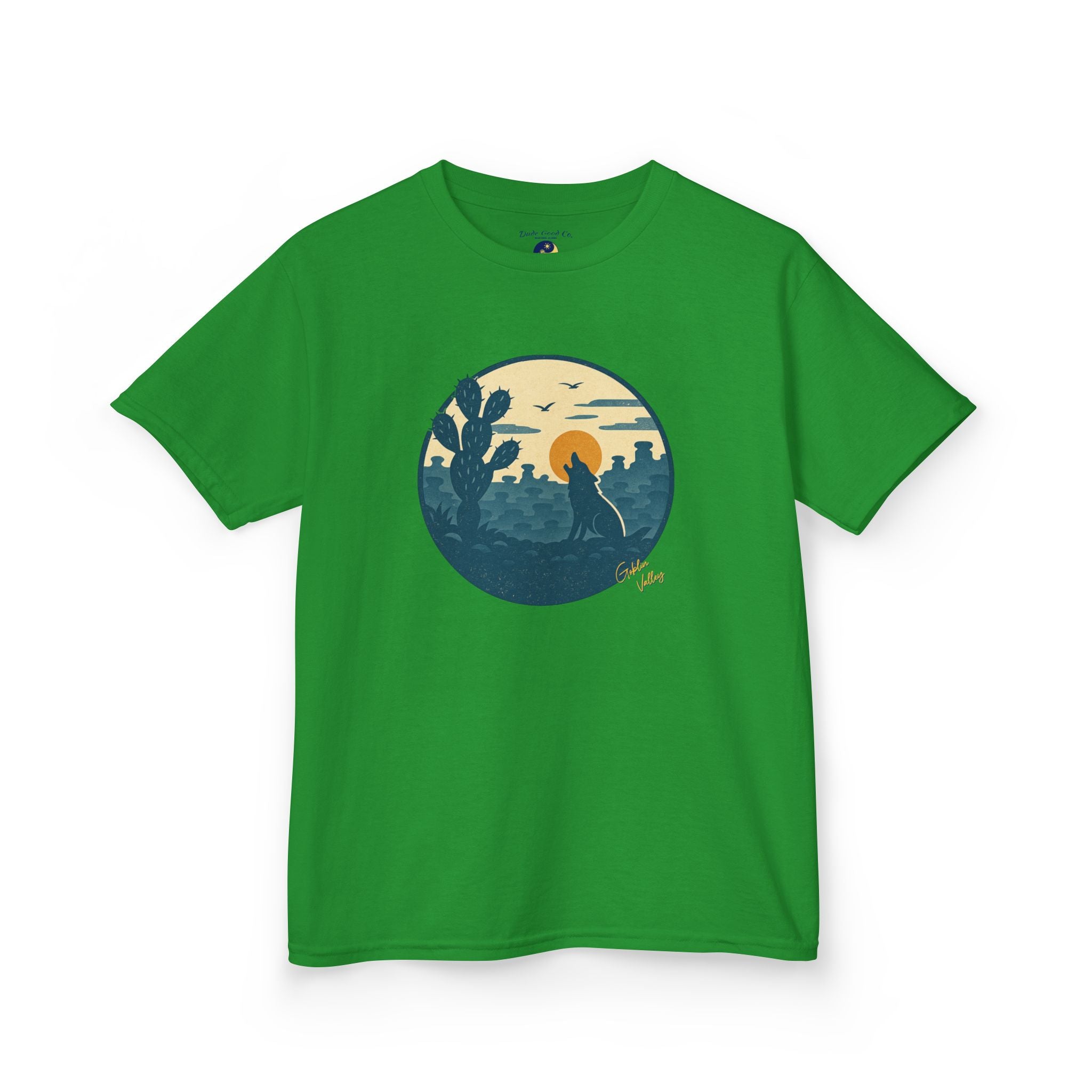 Boys Goblin Valley Desert Graphic Tee – Utah Hoodoo Cactus Sunset Nature Shirt sizes 5-14
