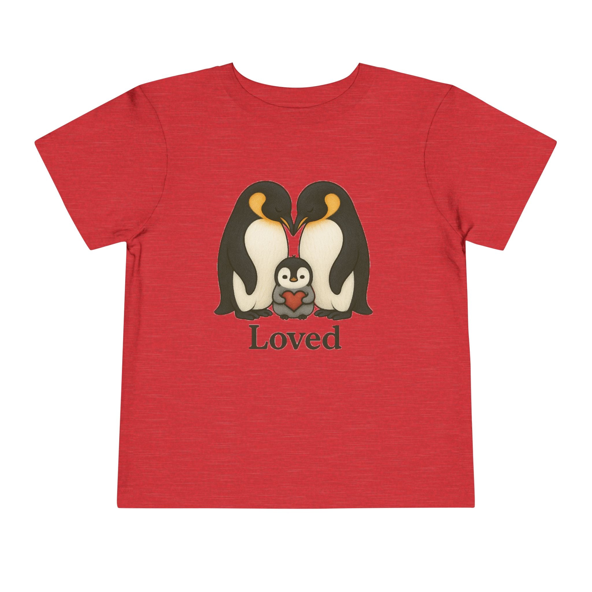 Loved Penguin Tee—2T 3T 4T 5T Toddler/Preschooler/Kindergarten Boy or Girl who loves penguins T-shirt