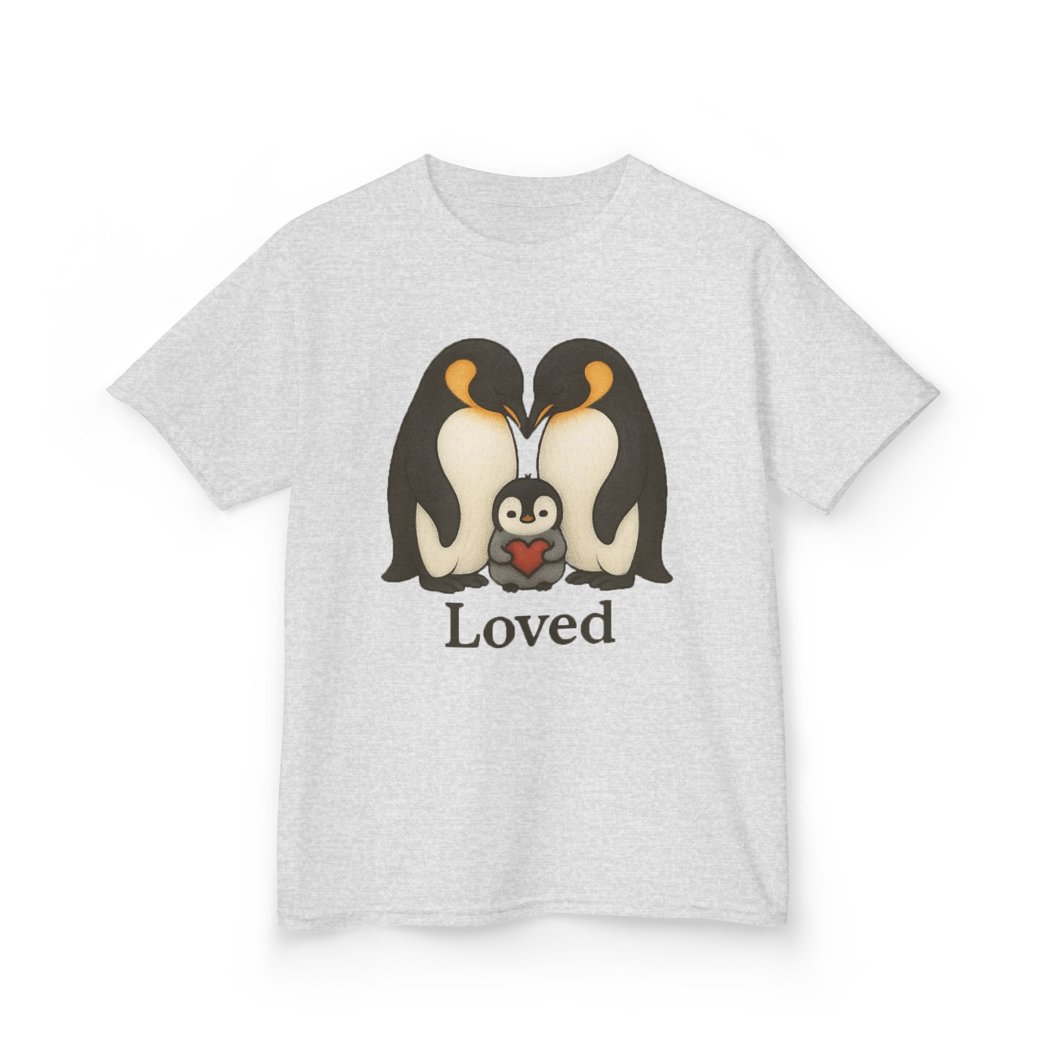 Kid/Teen Loved Penguin Graphic Tee—Boy or Girl who loves Penguins Family T-shirt