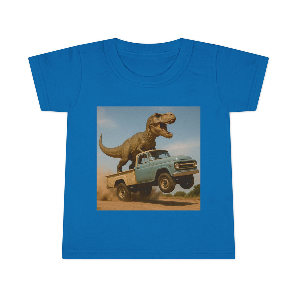 T-Rex Riding Vintage Pickup Adventure! Dinosaur Truck Toddler T-shirt