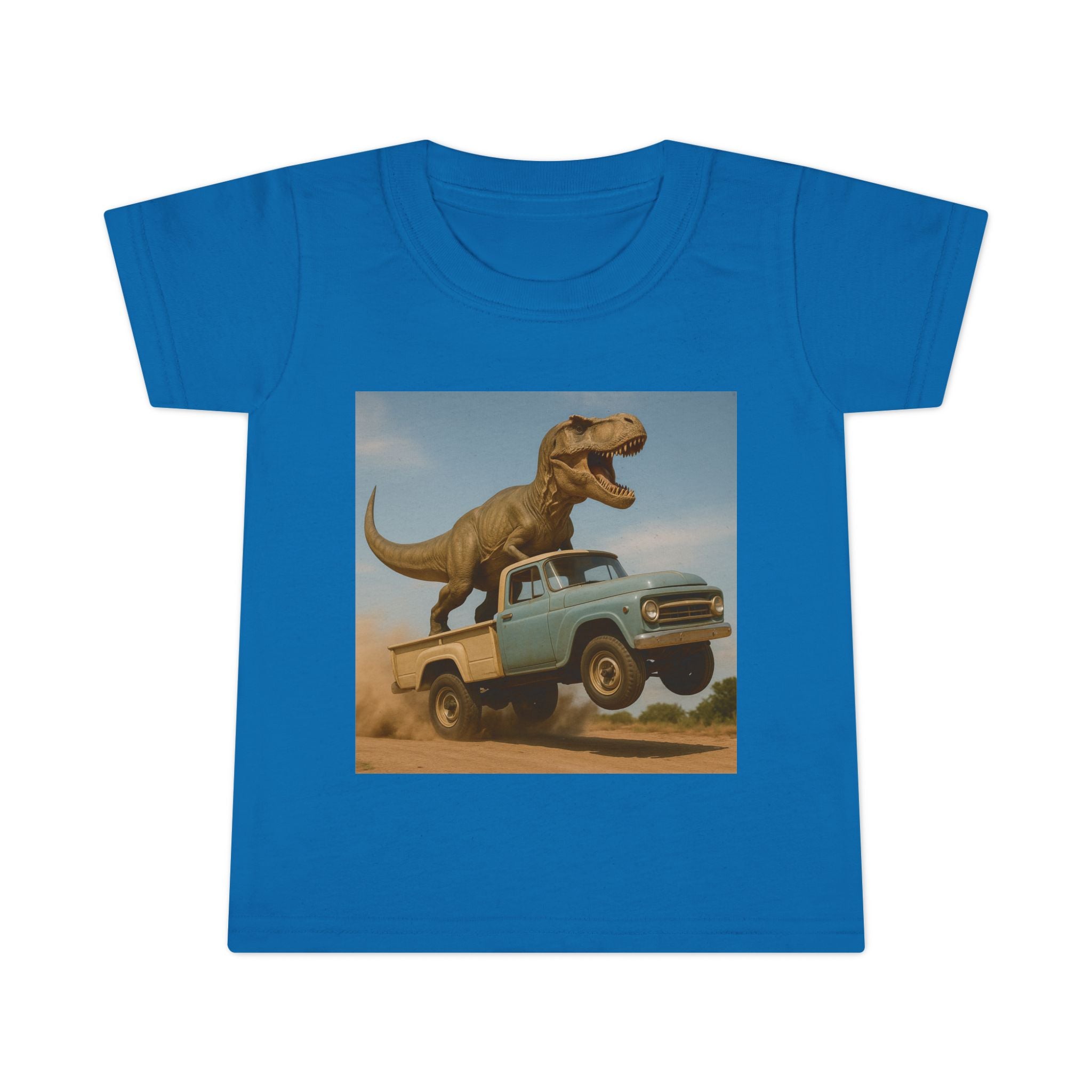 T-Rex Riding Vintage Pickup Adventure! Dinosaur Truck Toddler T-shirt