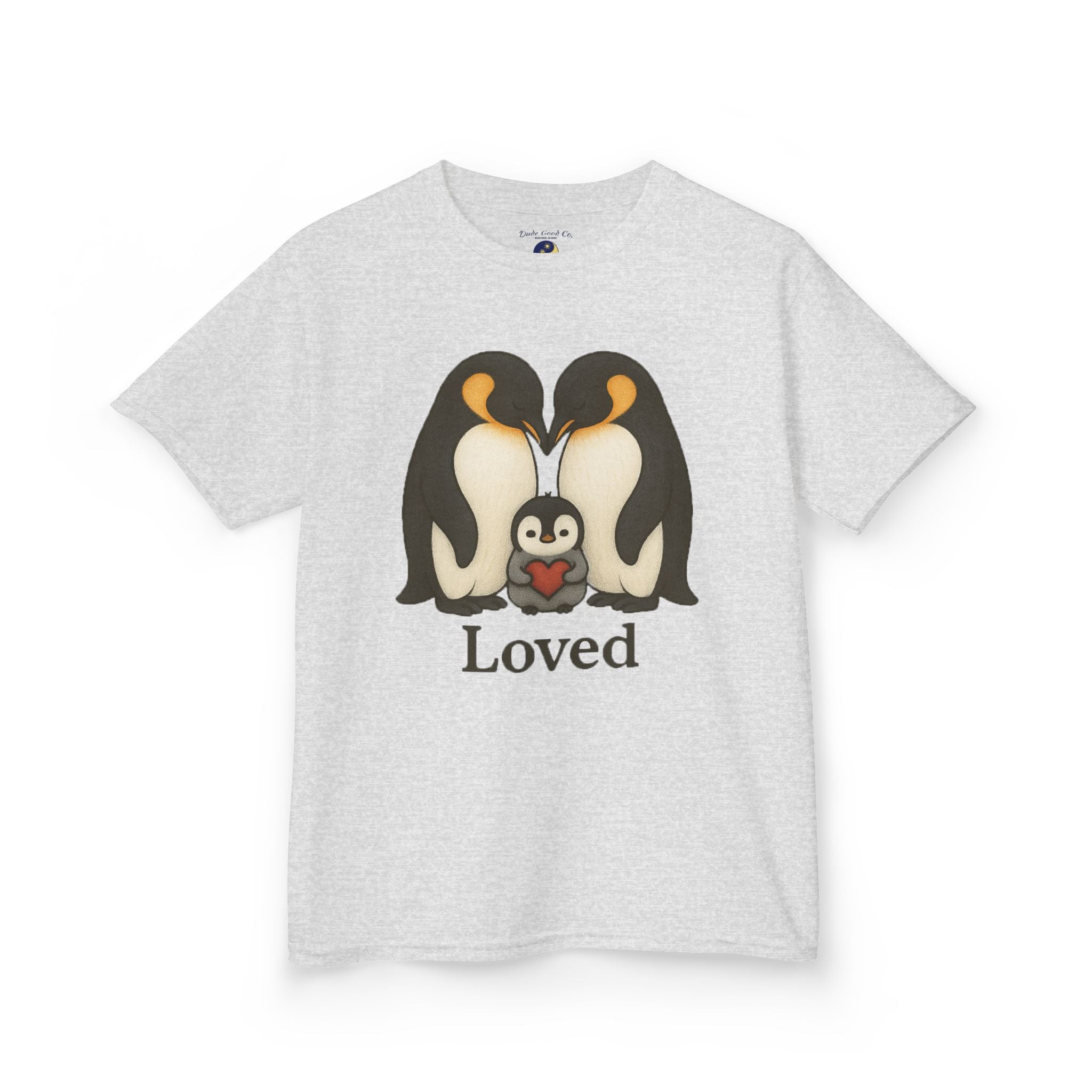 Loved Penguin Graphic Tee—For a BOY! (or Girl) who Loves Penguins T-shirt—ages 5-14