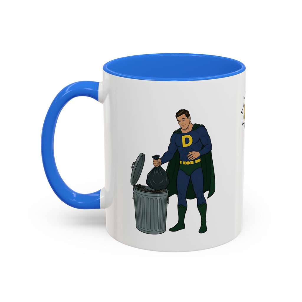 Real Super Heroes Bring Snacks! Super D Coffee/Hot Chocolate Mug: 12 Colors 11oz/15oz Ceramic Superhero Novelty Gift Cup 