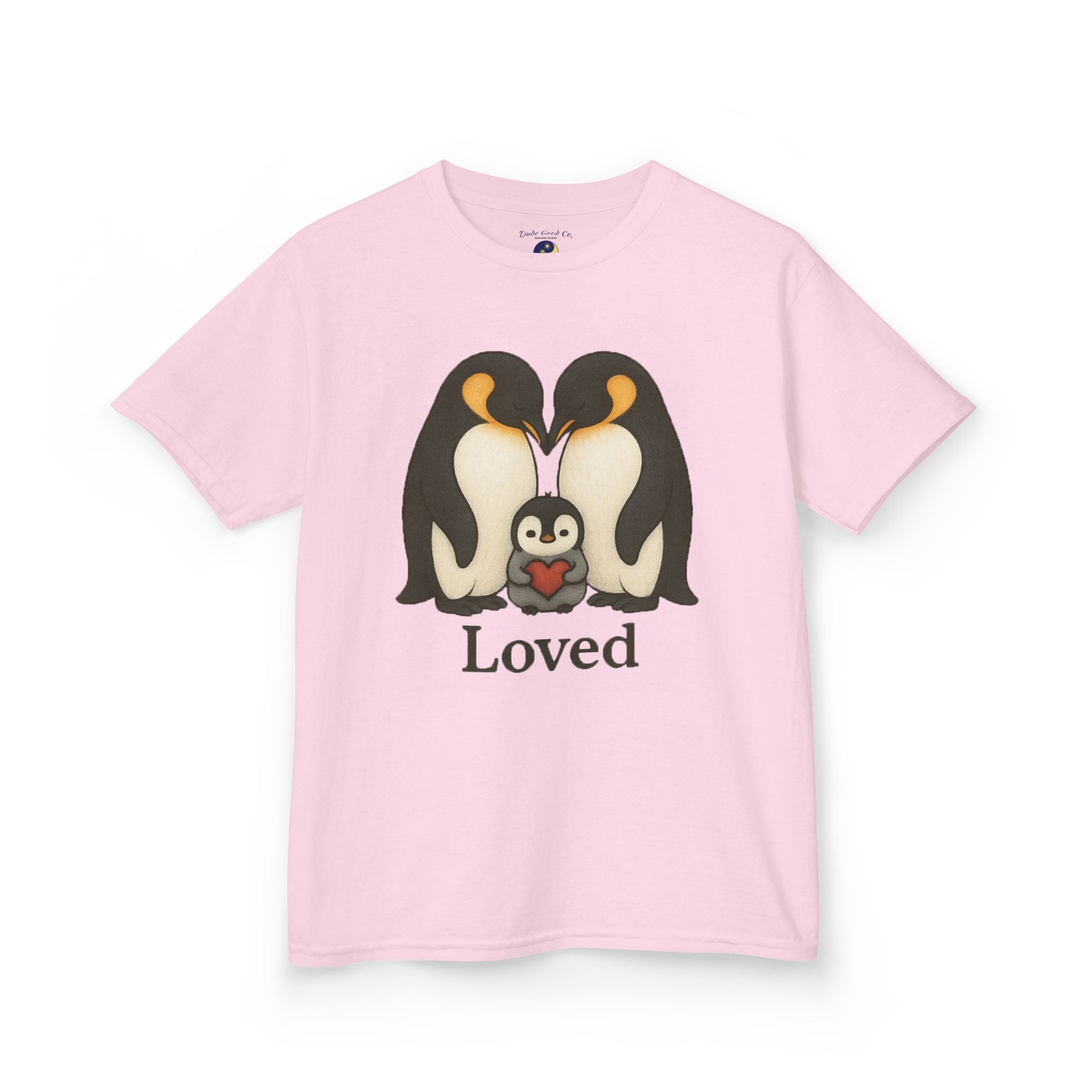 Loved Penguin Graphic Tee—For a BOY! (or Girl) who Loves Penguins T-shirt—ages 5-14
