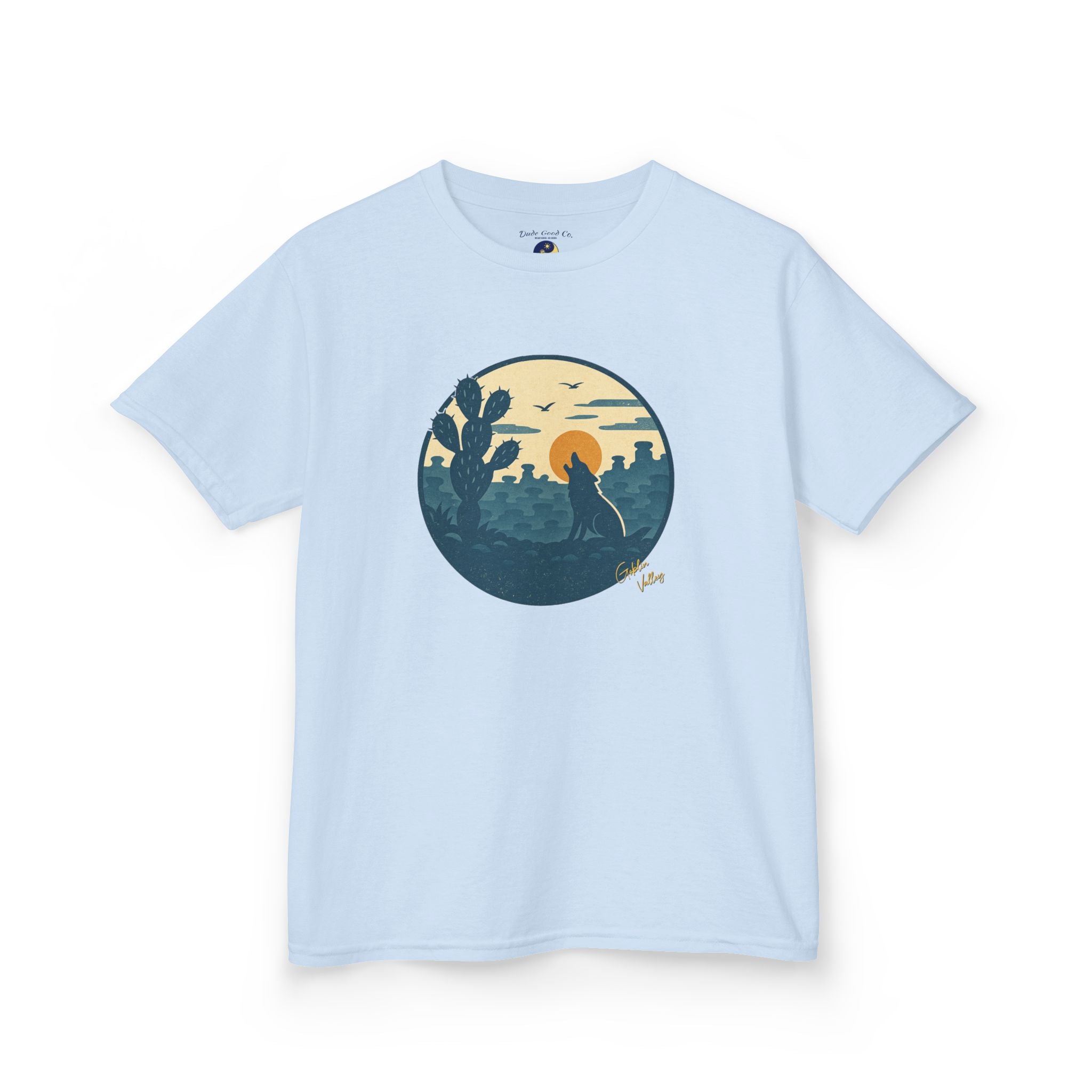 Boys Goblin Valley Desert Graphic Tee – Utah Hoodoo Cactus Sunset Nature Shirt sizes 5-14
