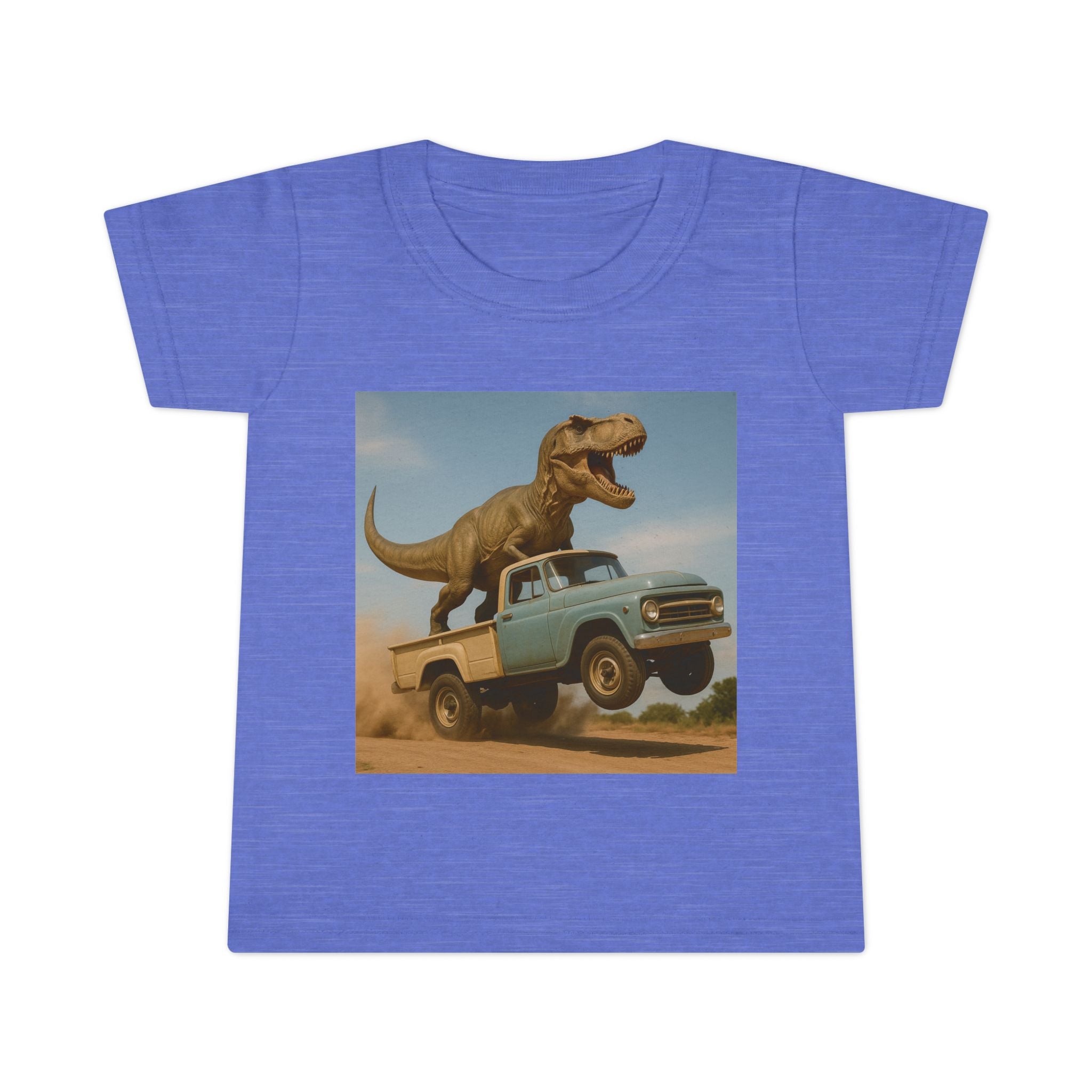 T-Rex Riding Vintage Pickup Adventure! Dinosaur Truck Toddler T-shirt