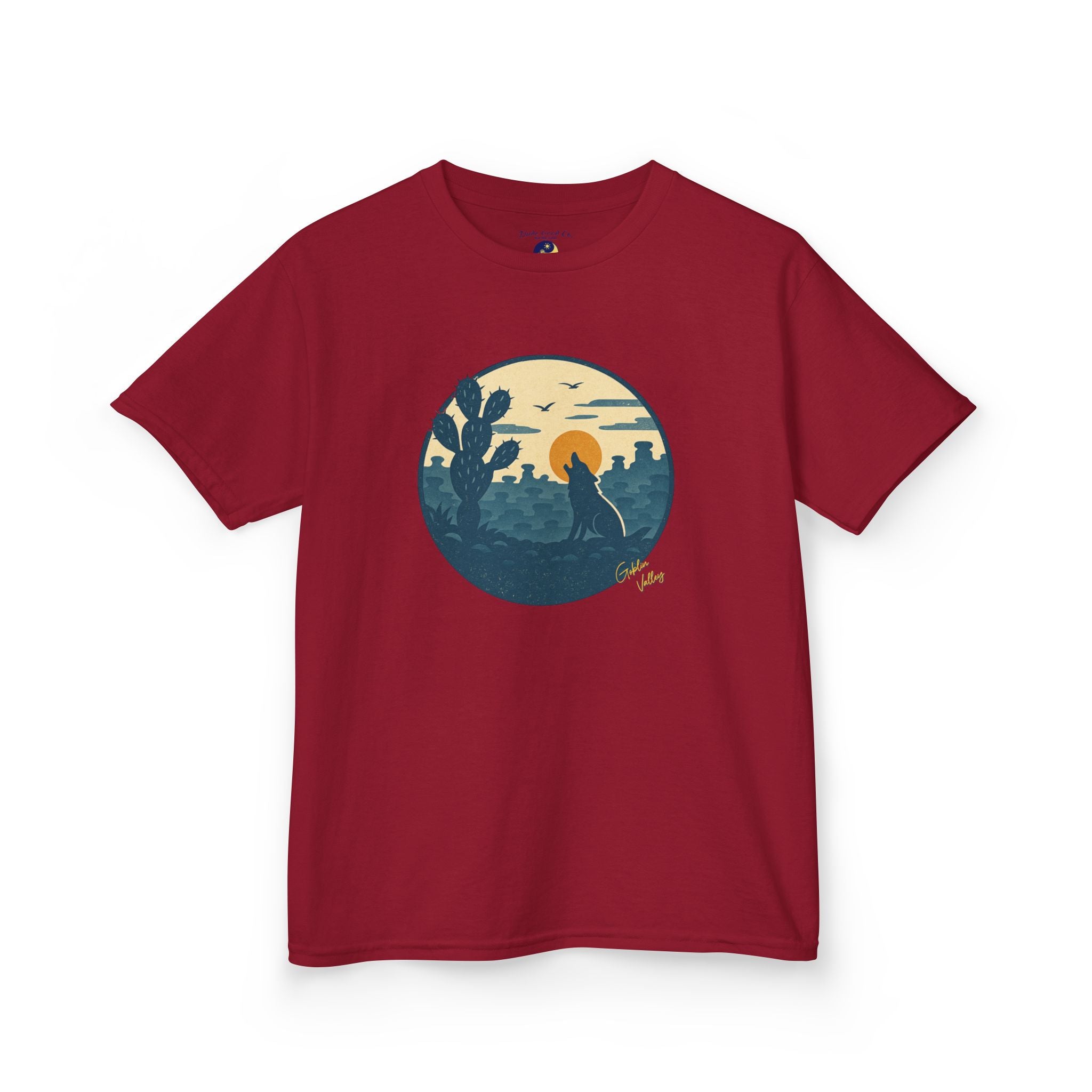 Boys Goblin Valley Desert Graphic Tee – Utah Hoodoo Cactus Sunset Nature Shirt sizes 5-14