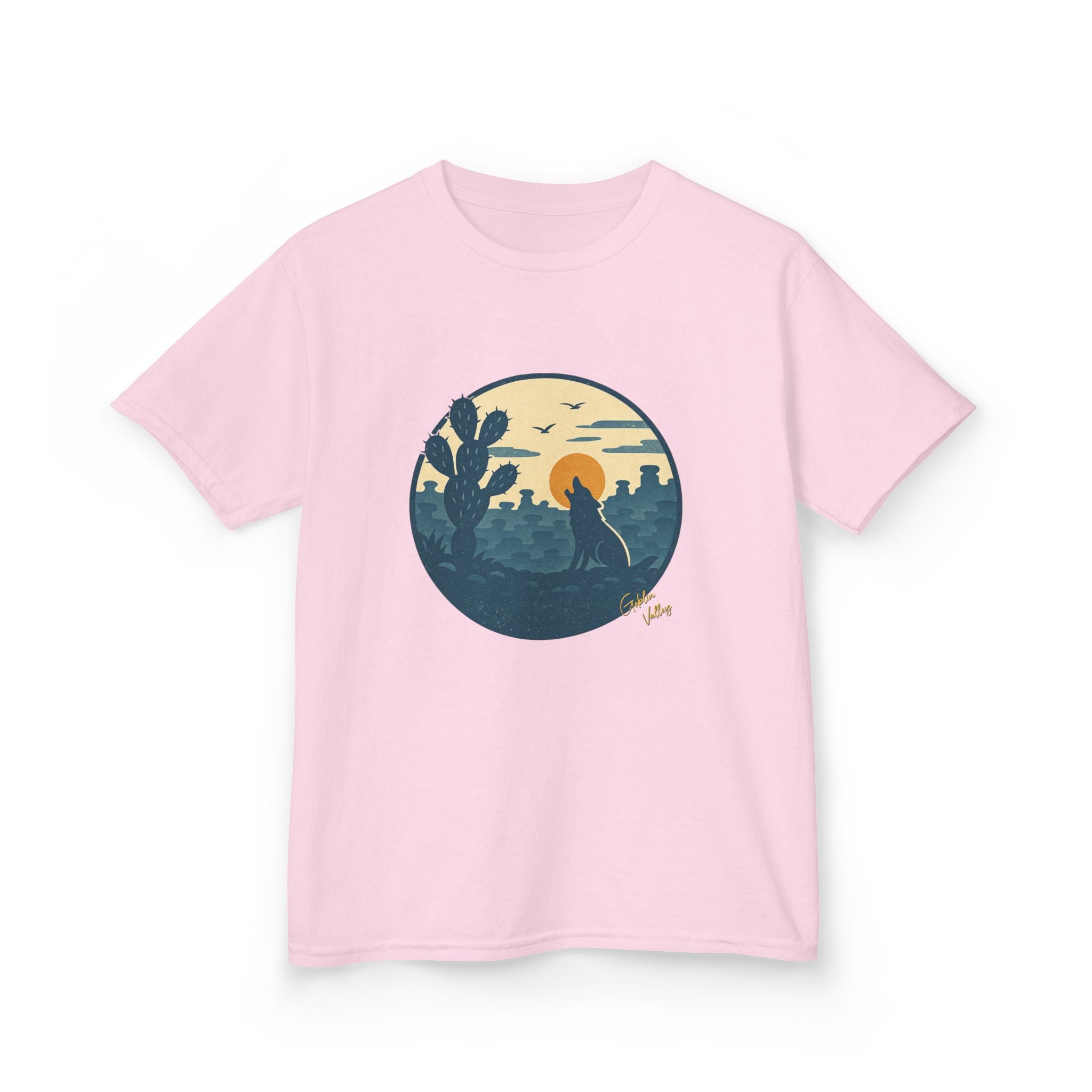 Kids Tee — Desert Sunset Cactus Graphic